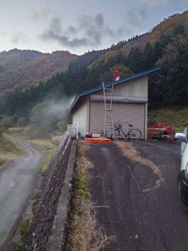 倉庫の屋根洗浄