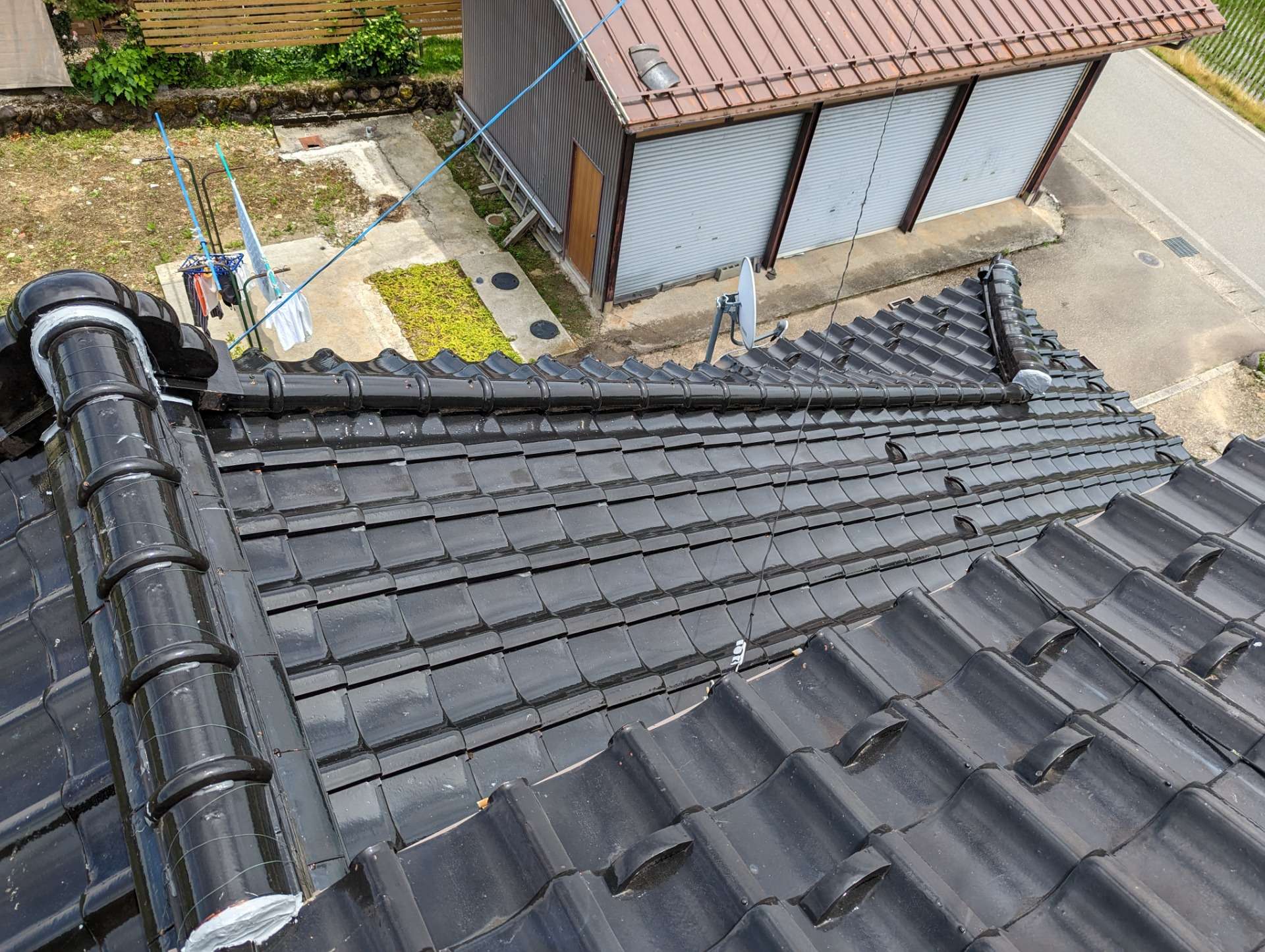 丹生川町にて屋根修繕工事