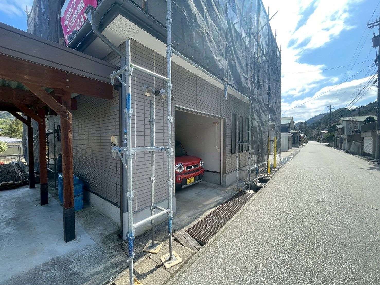 飛騨市神岡町東雲にて外壁塗装工事