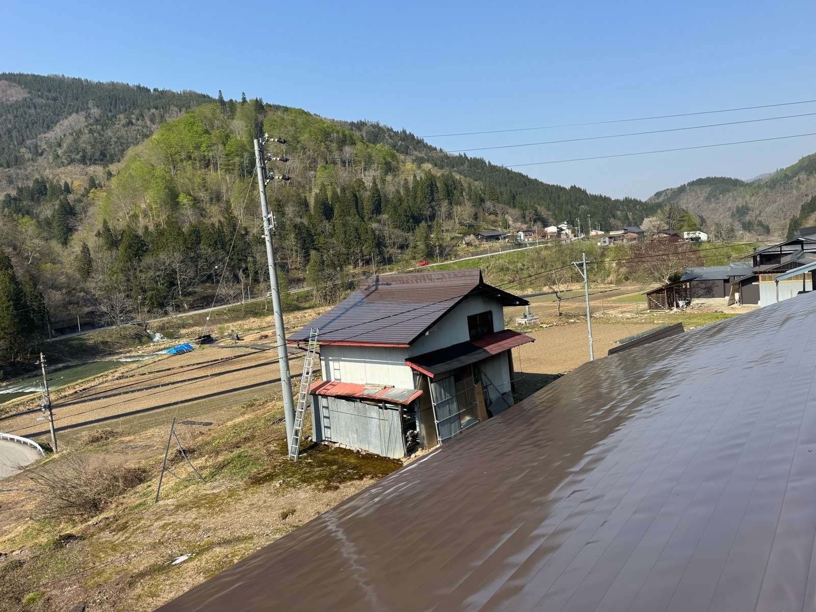 飛騨市河合町にて屋根塗装工事