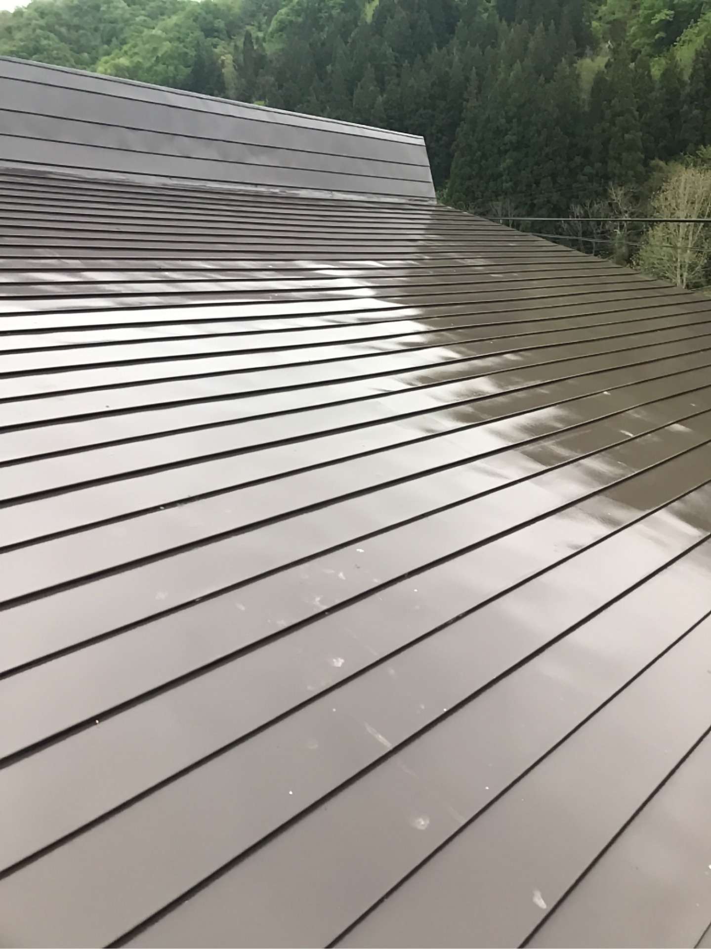 飛騨市河合町にて屋根塗装工事