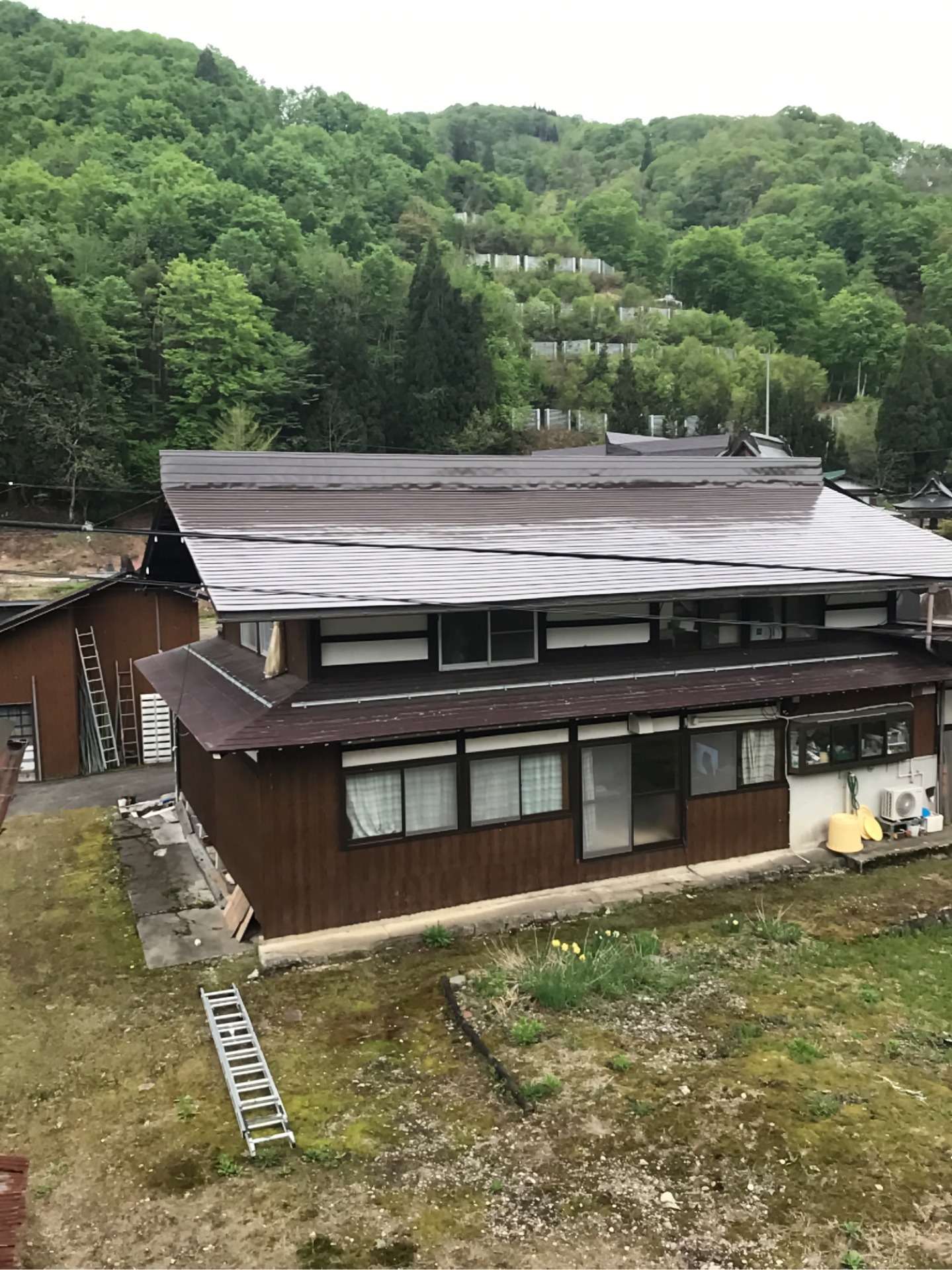 飛騨市河合町にて屋根塗装工事