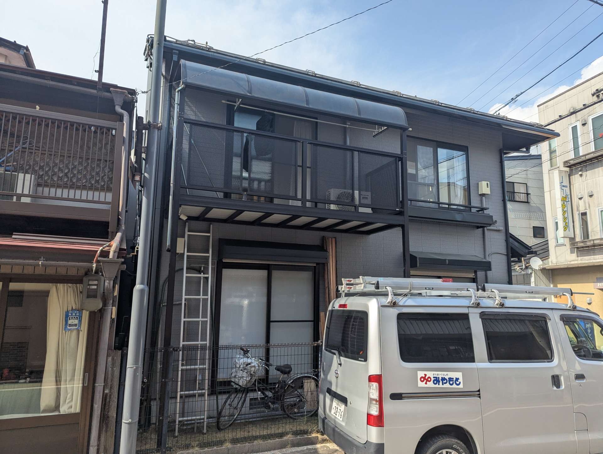 高山市末広町にて外壁塗装工事