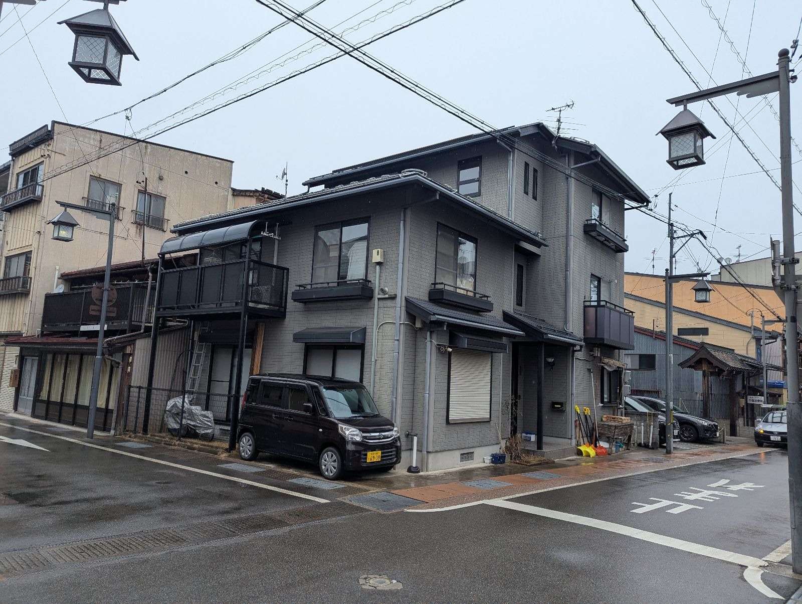 高山市末広町にて外壁塗装工事