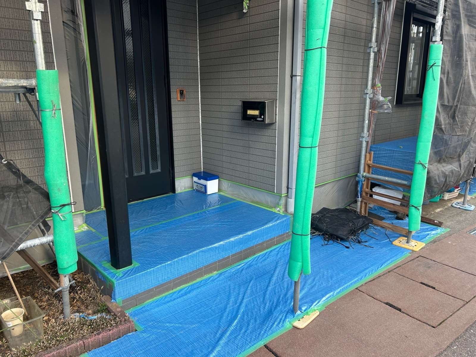 高山市末広町にて外壁塗装工事