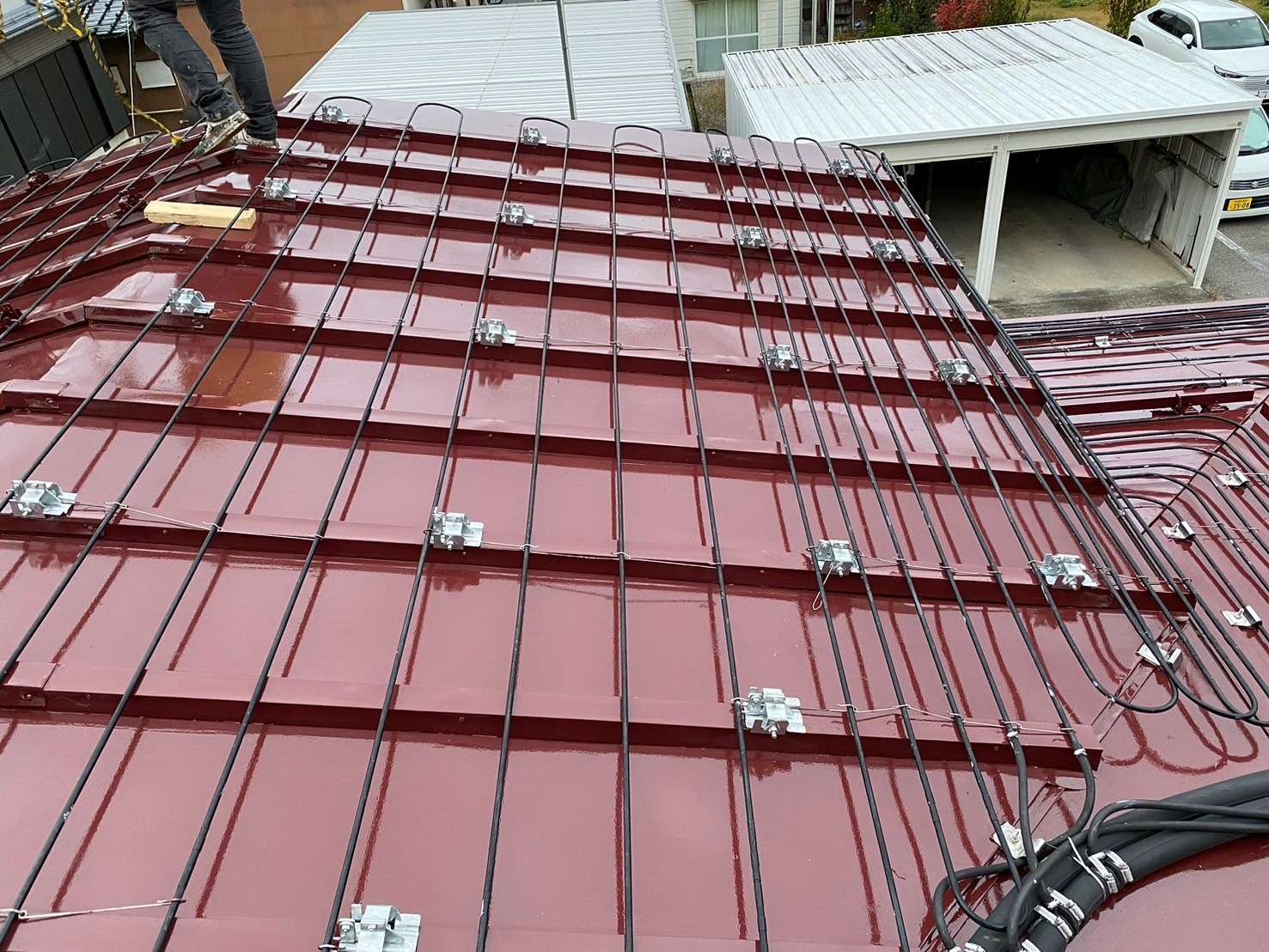 飛騨市神岡町東雲にて屋根塗装工事