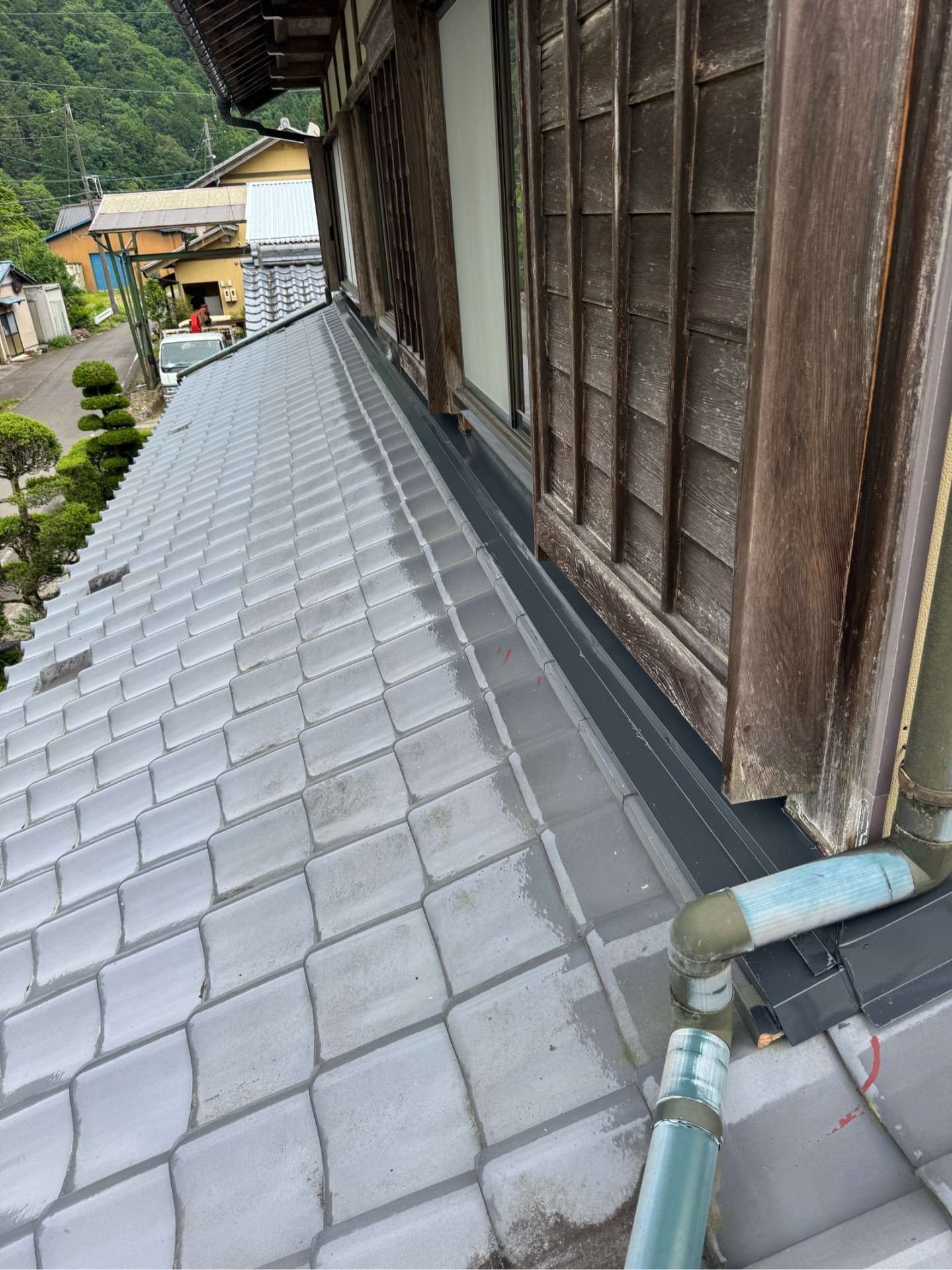 郡上市大和町にて屋根塗装工事