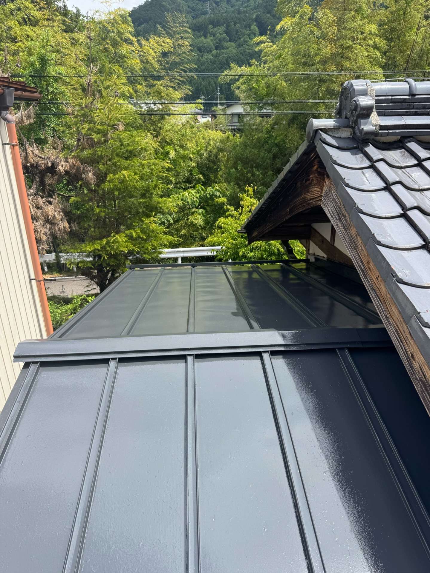 郡上市大和町にて屋根塗装工事