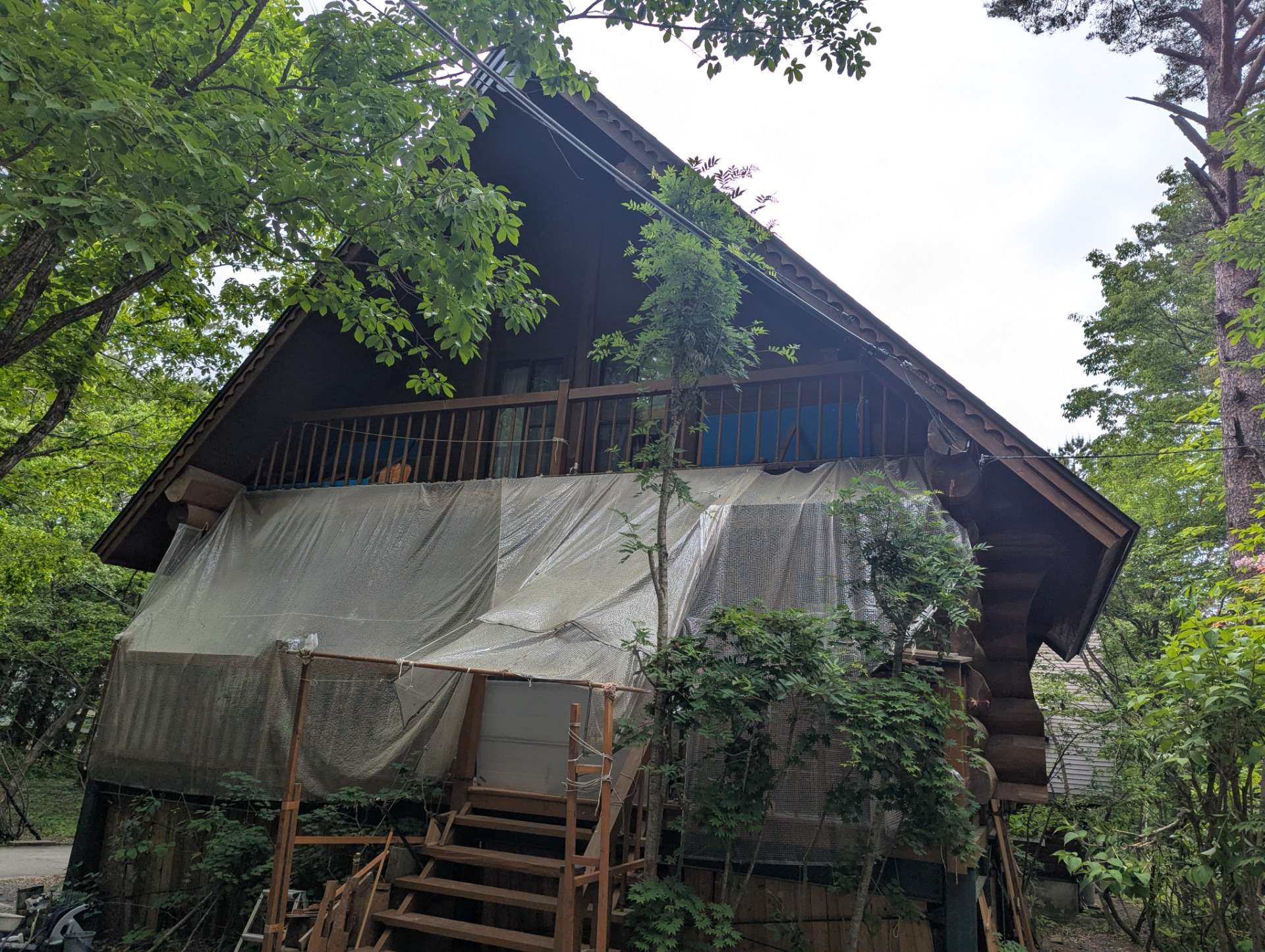 郡上市高鷲町にて屋根塗装工事