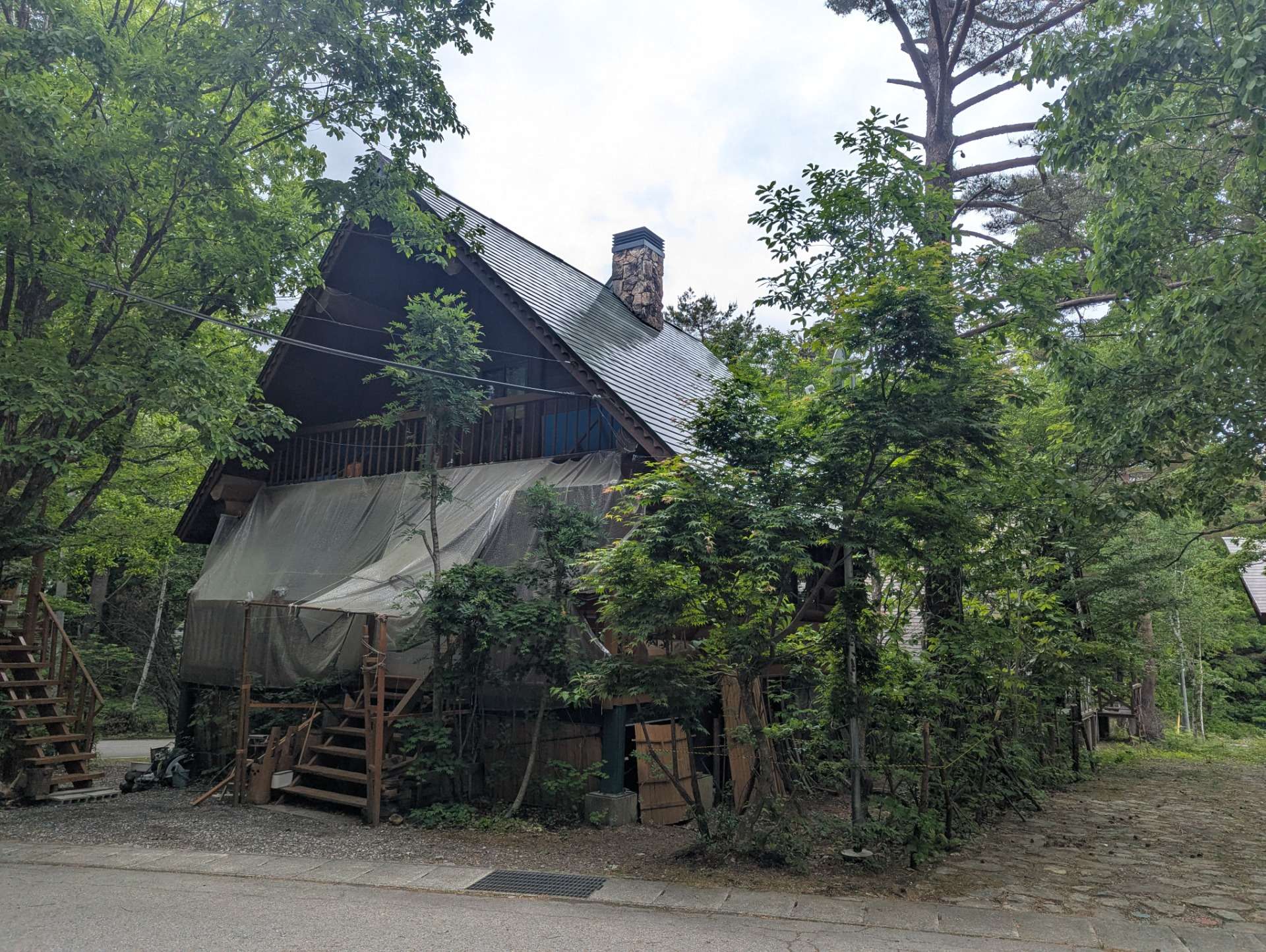 郡上市高鷲町にて屋根塗装工事