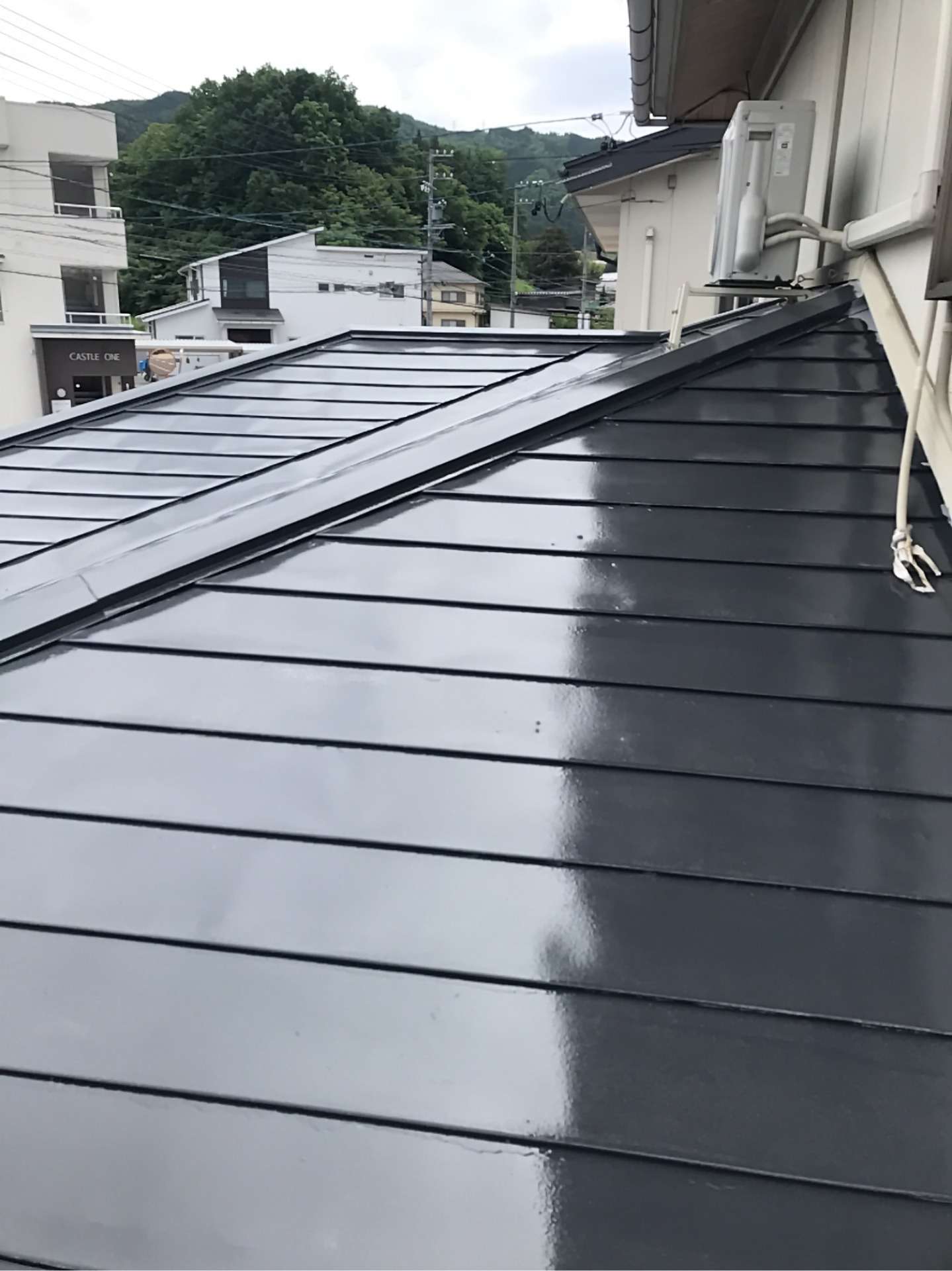 高山市江名子町にて屋根塗装工事