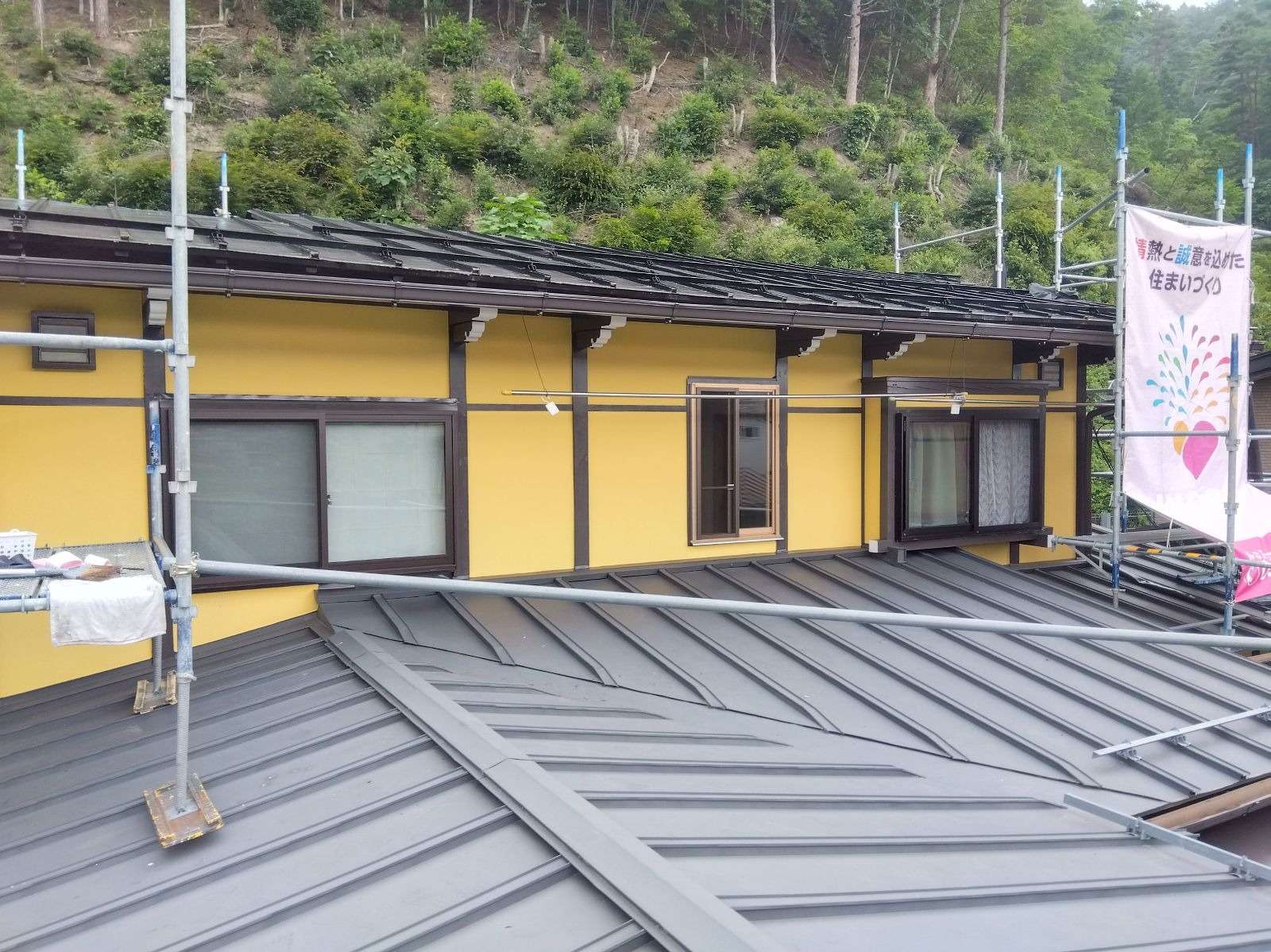 高山市清見町にて外壁塗装