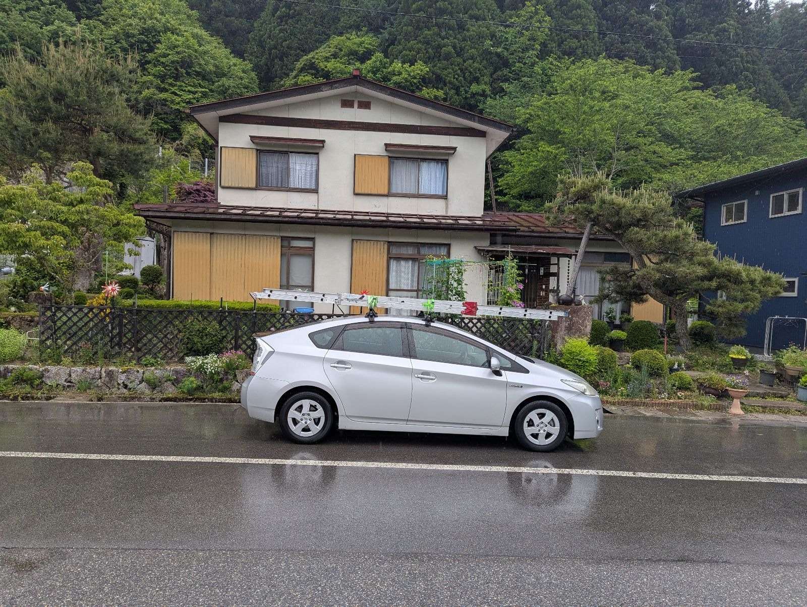 高山市国府町にて改修塗装工事