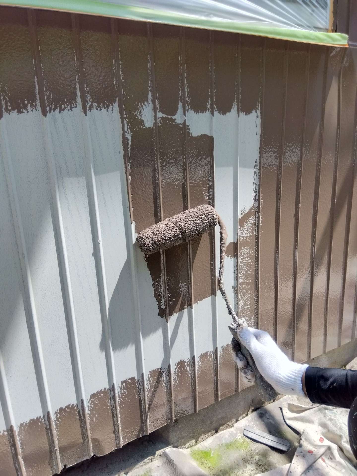 高山市国府町にて改修塗装工事