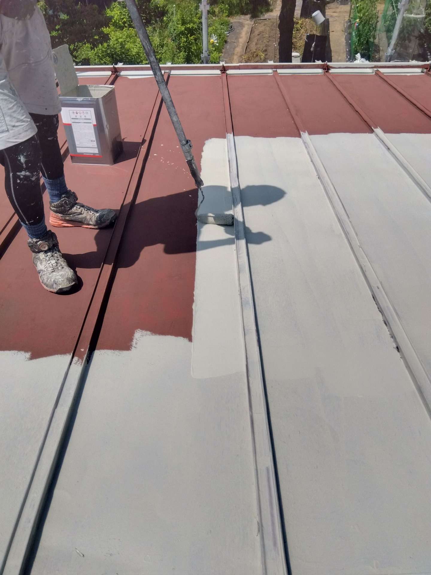 高山市国府町にて改修塗装工事