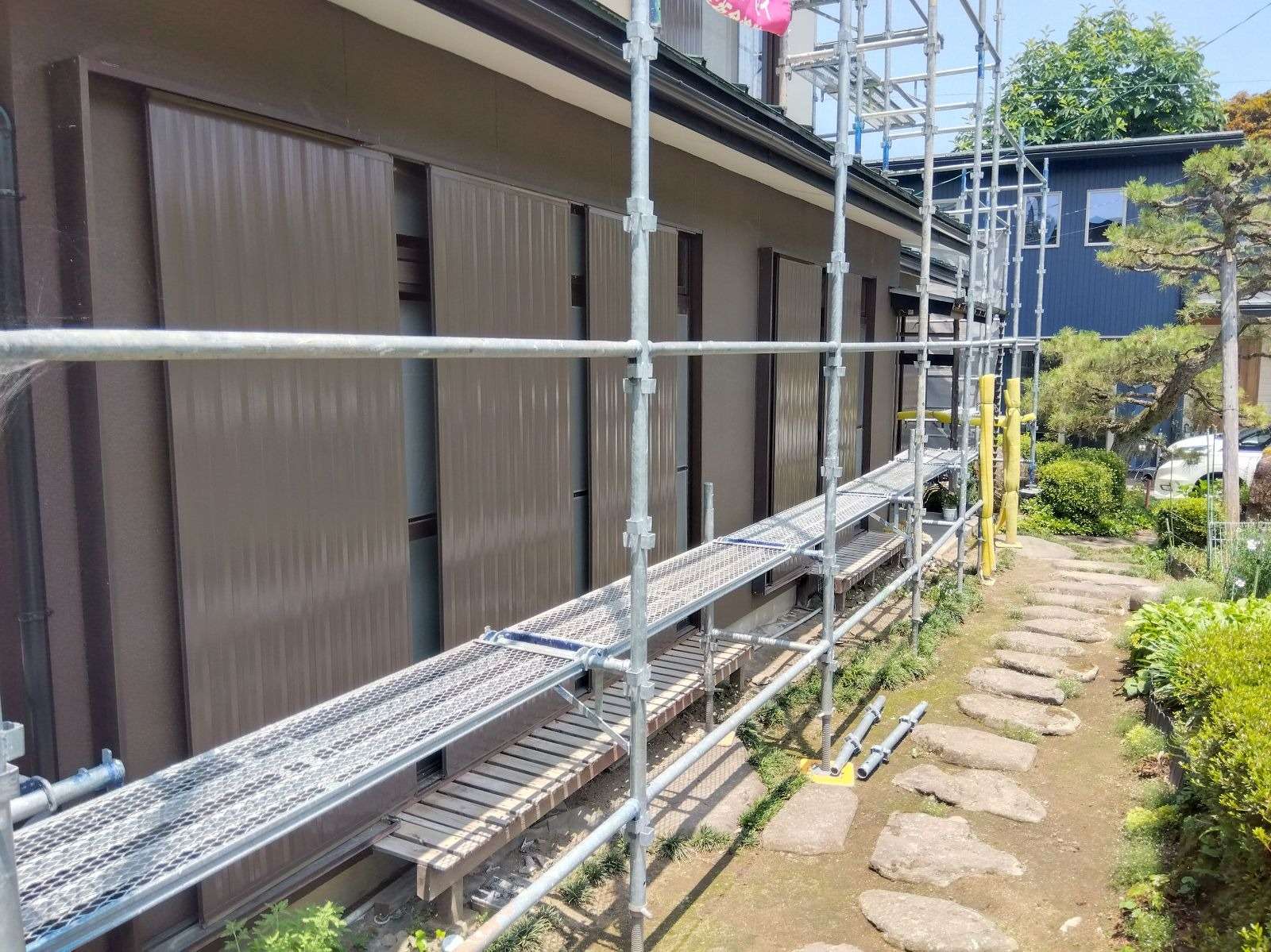 高山市国府町にて改修塗装工事