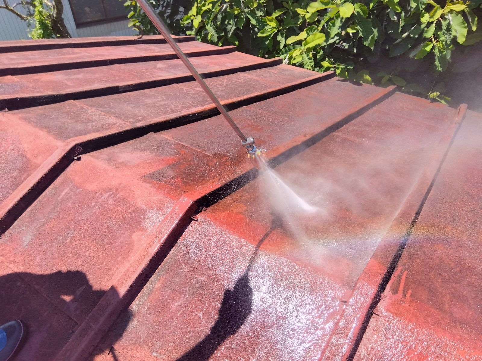 飛騨市神岡町にて屋根塗装