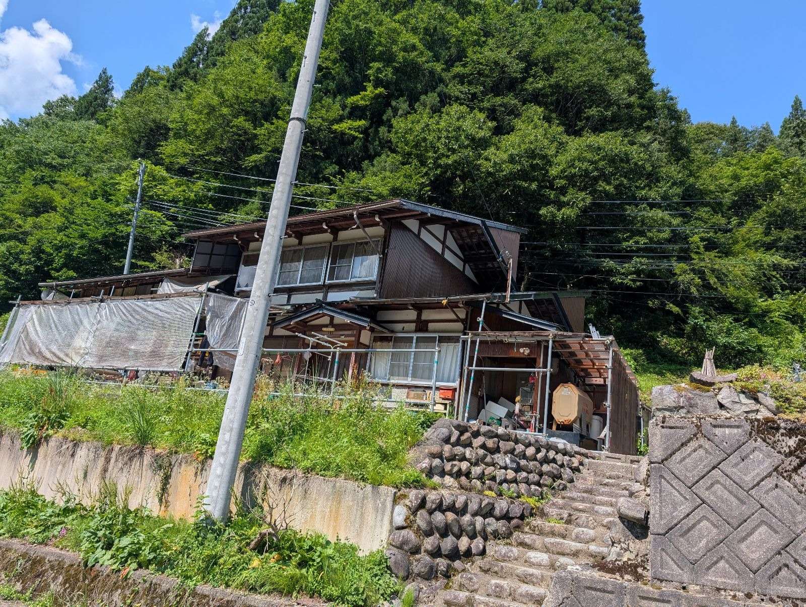 飛騨市河合町にて屋根塗装工事