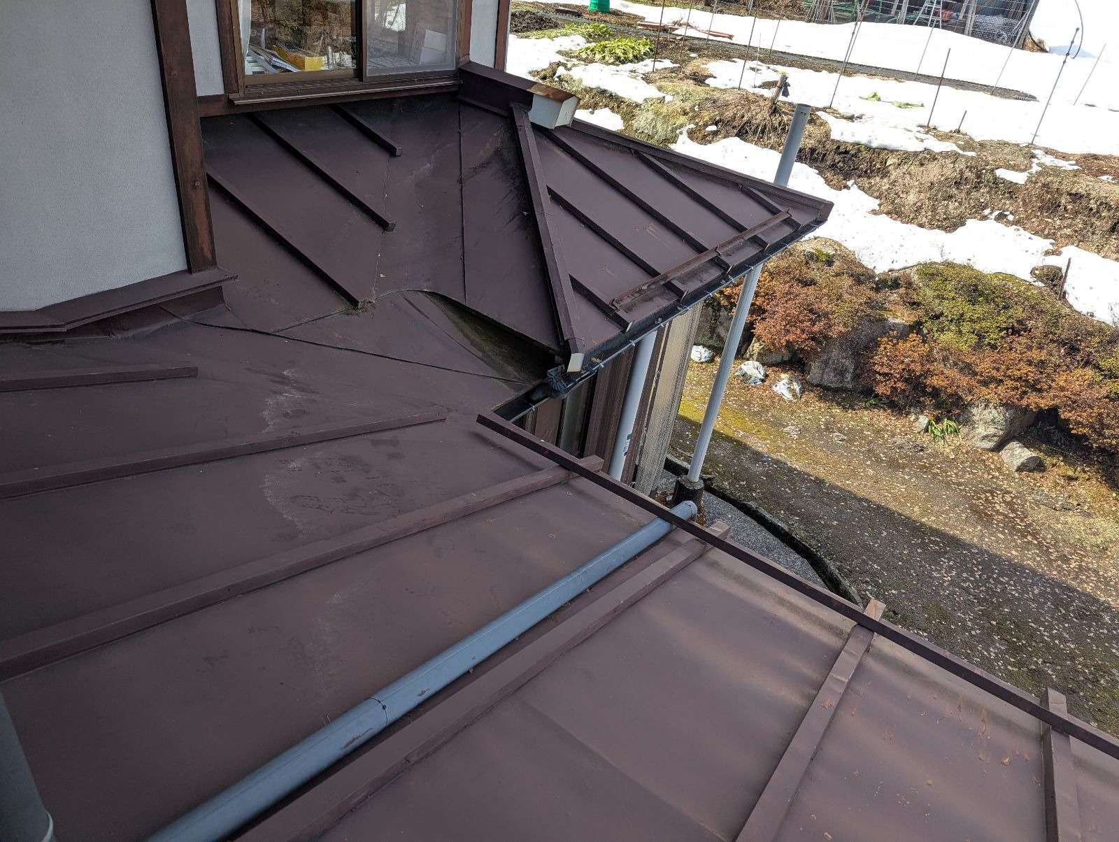 飛騨市神岡町にて屋根塗装