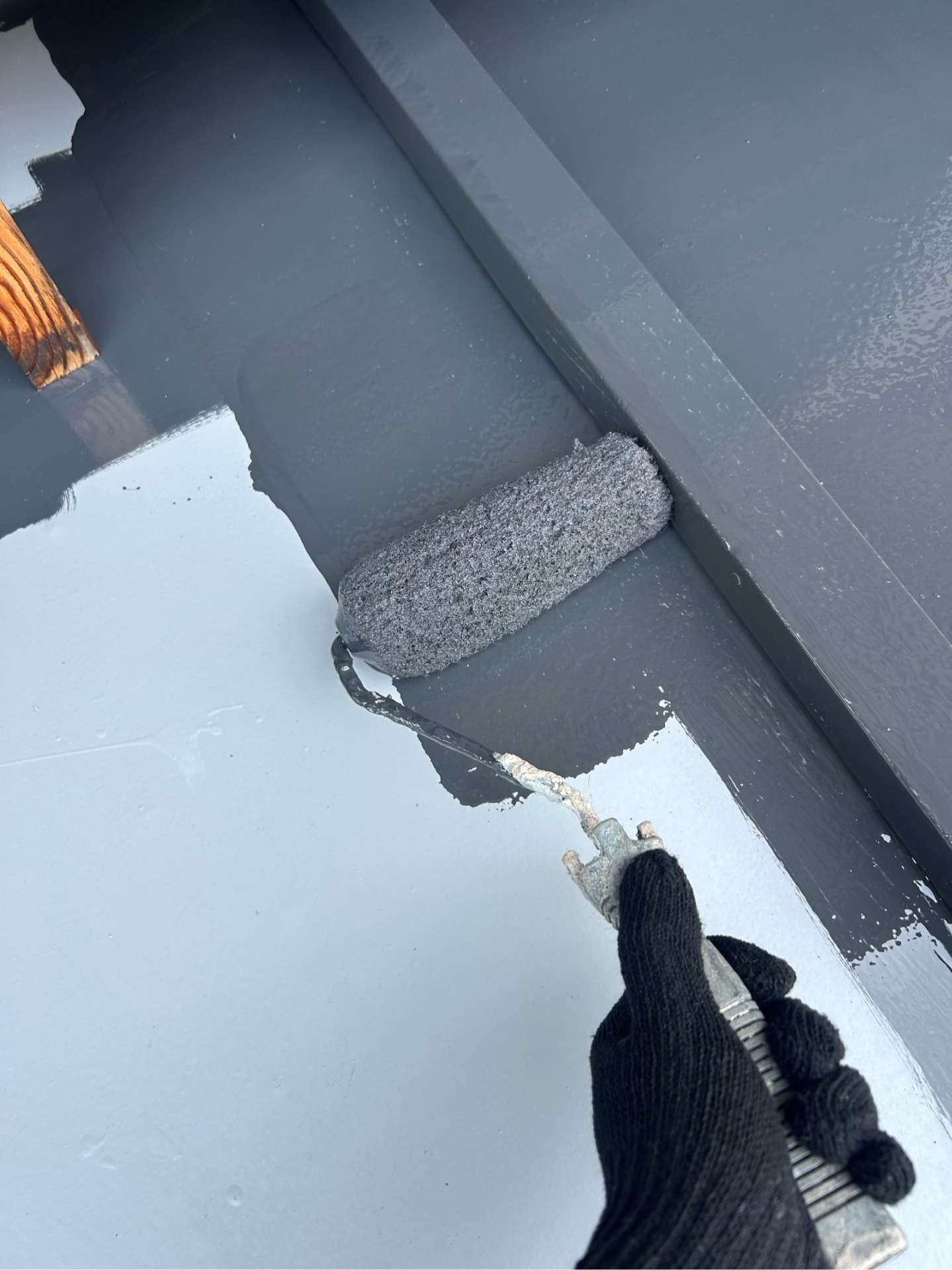 飛騨市神岡町にて屋根塗装