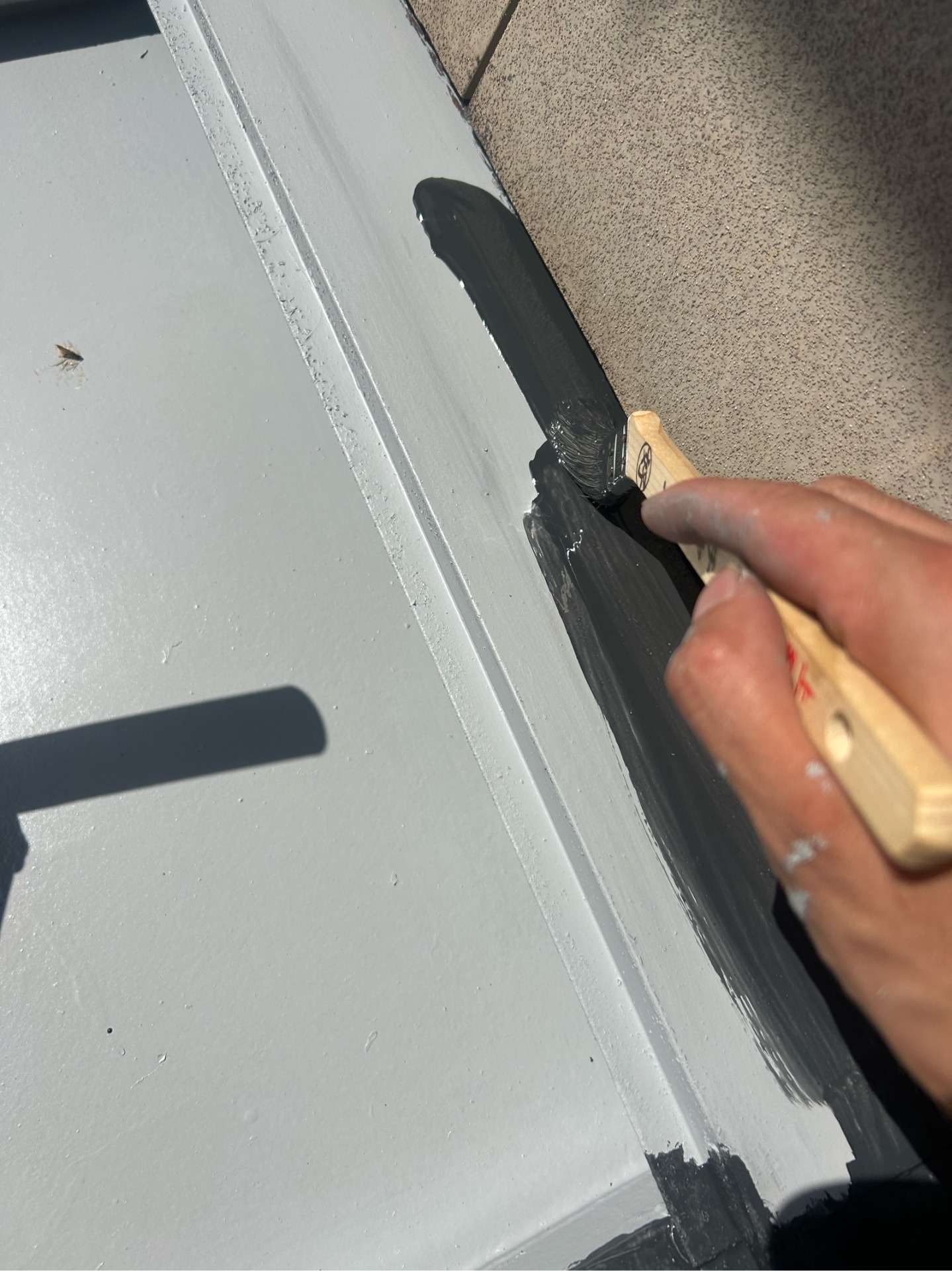 飛騨市神岡町にて屋根塗装