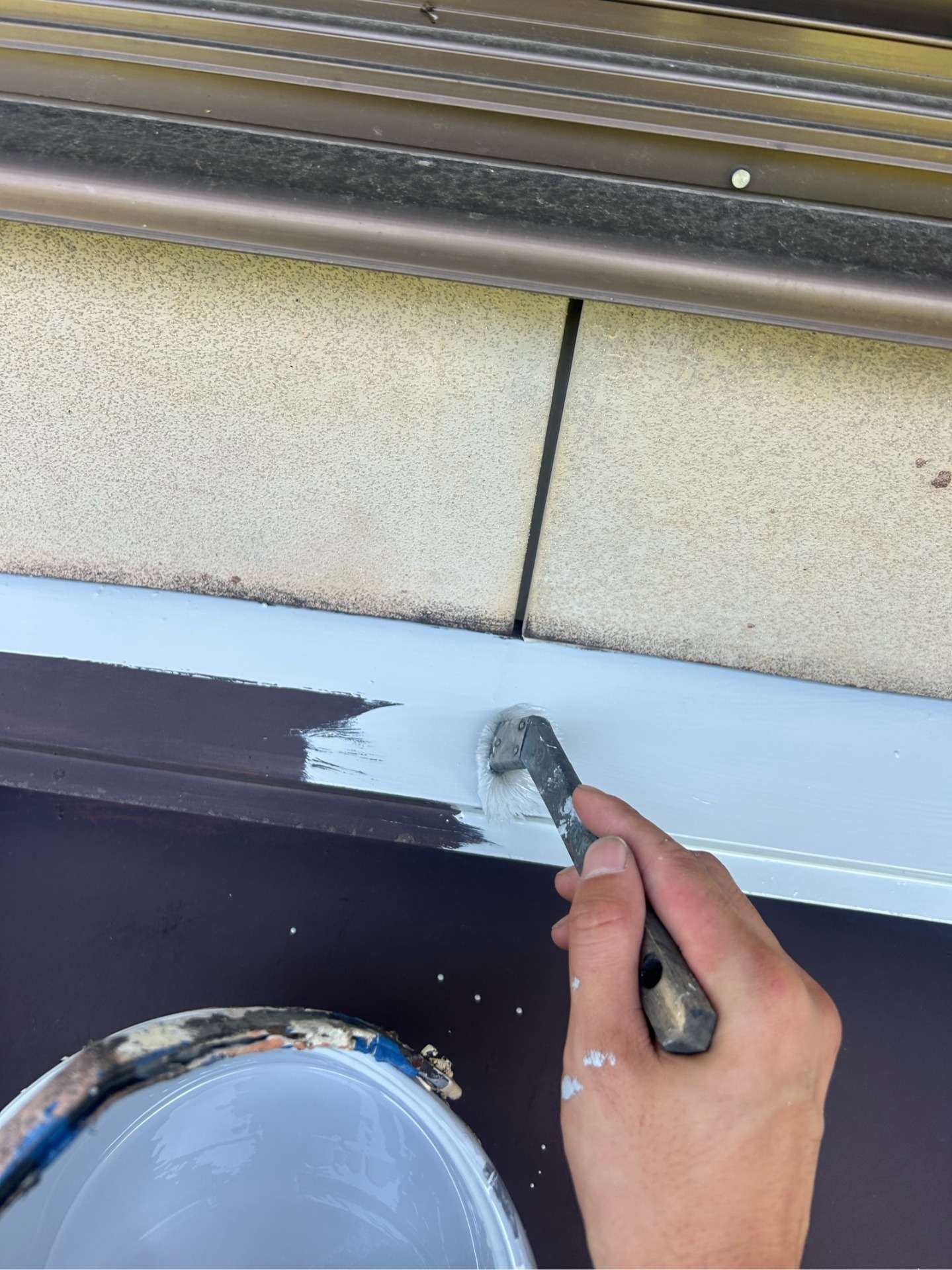 飛騨市神岡町にて屋根塗装