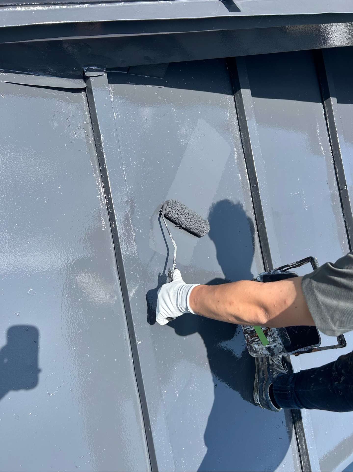 飛騨市神岡町にて屋根塗装