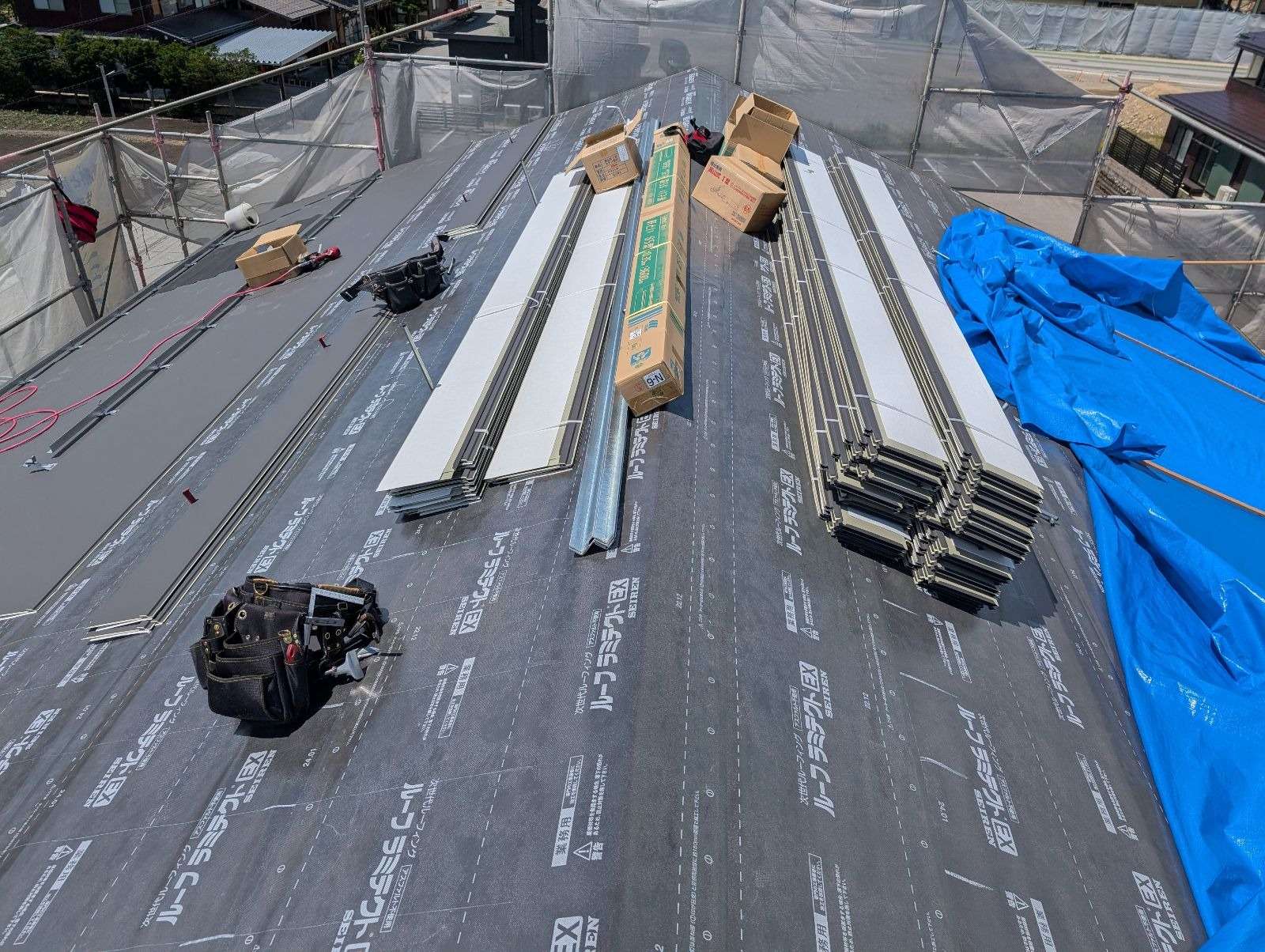 飛騨市古川町にて屋根葺き替え工事