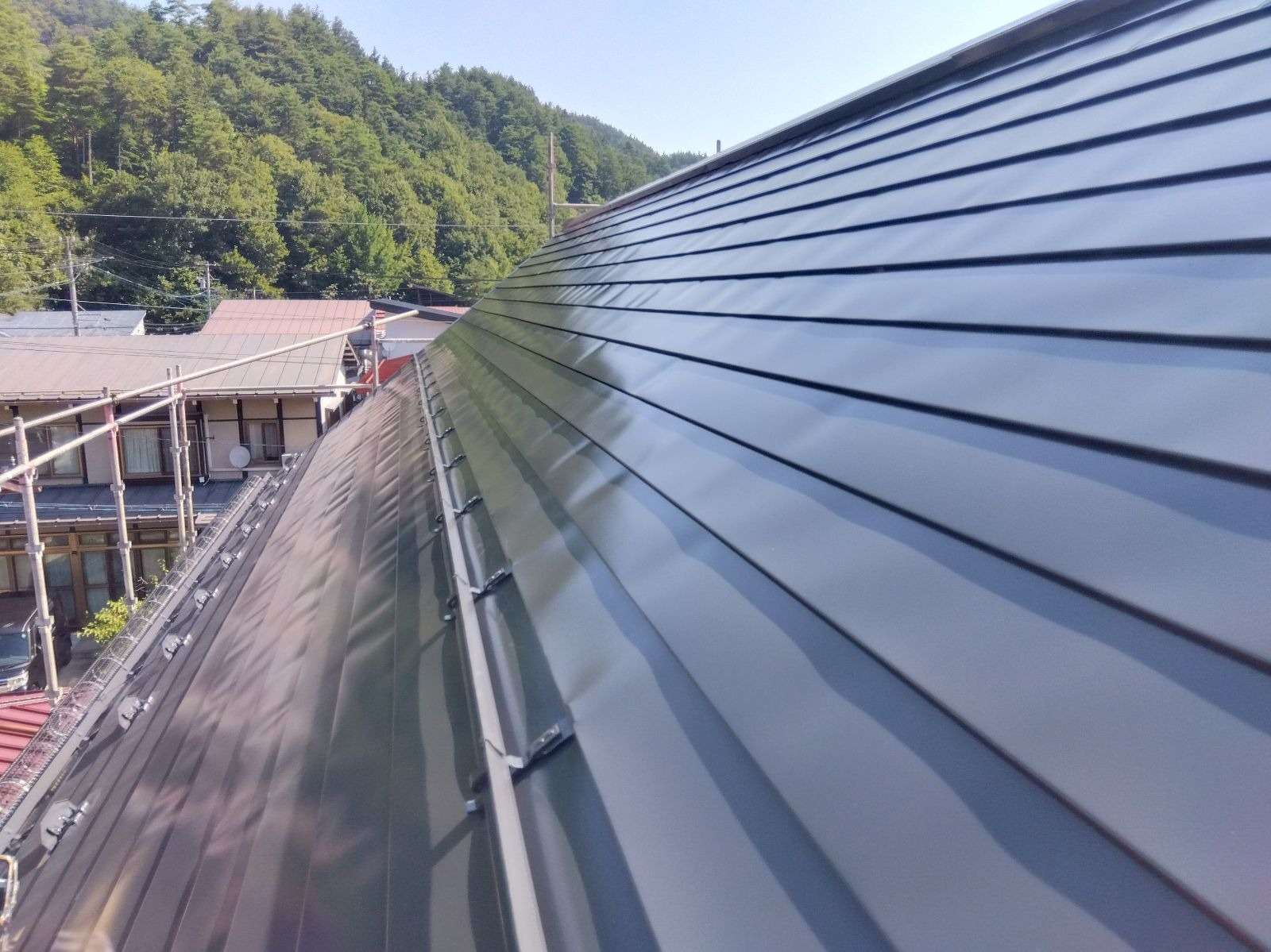 高山市清見町にて改修塗装工事