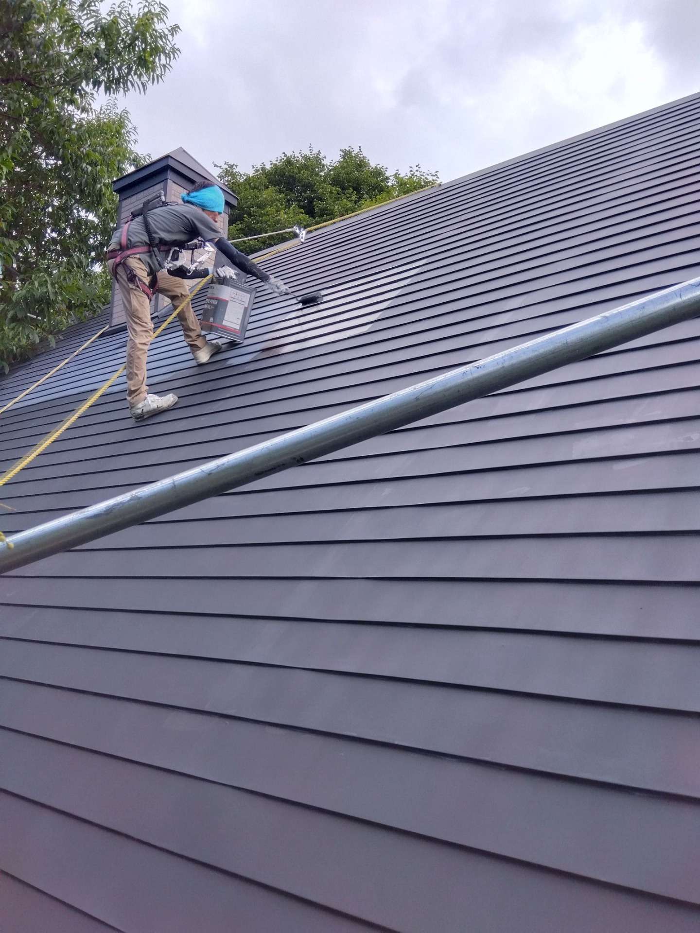 高山市荘川町にて改修塗装工事