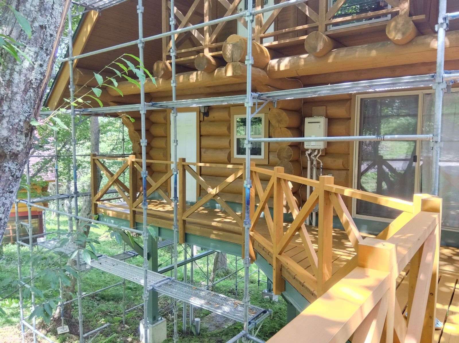 高山市荘川町にて改修塗装工事