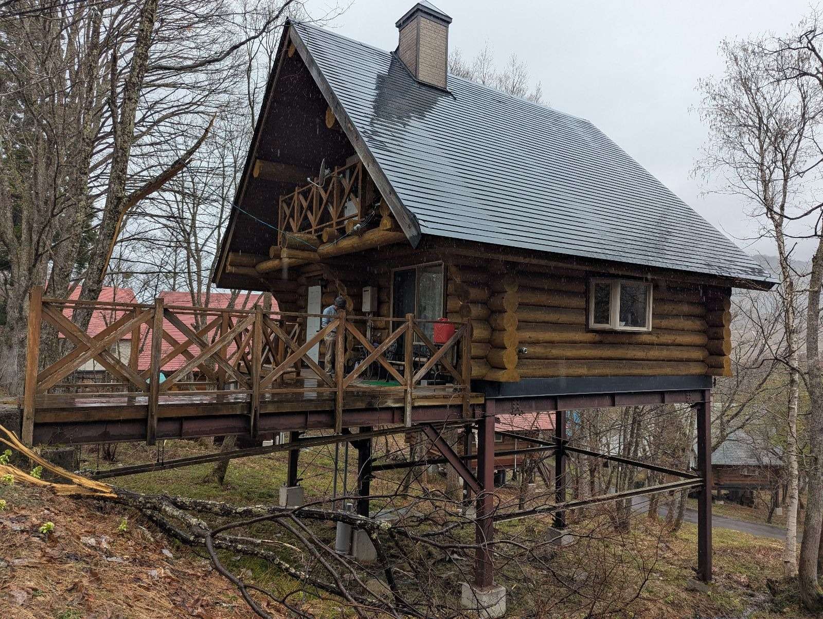 高山市荘川町にて改修塗装工事