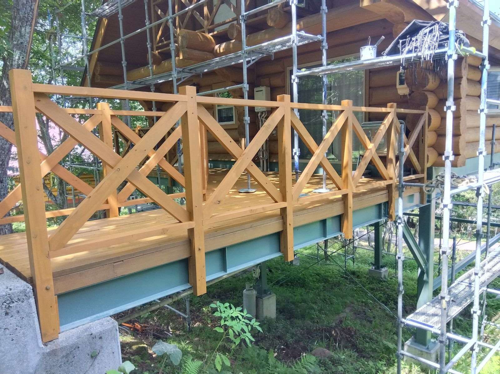 高山市荘川町にて改修塗装工事