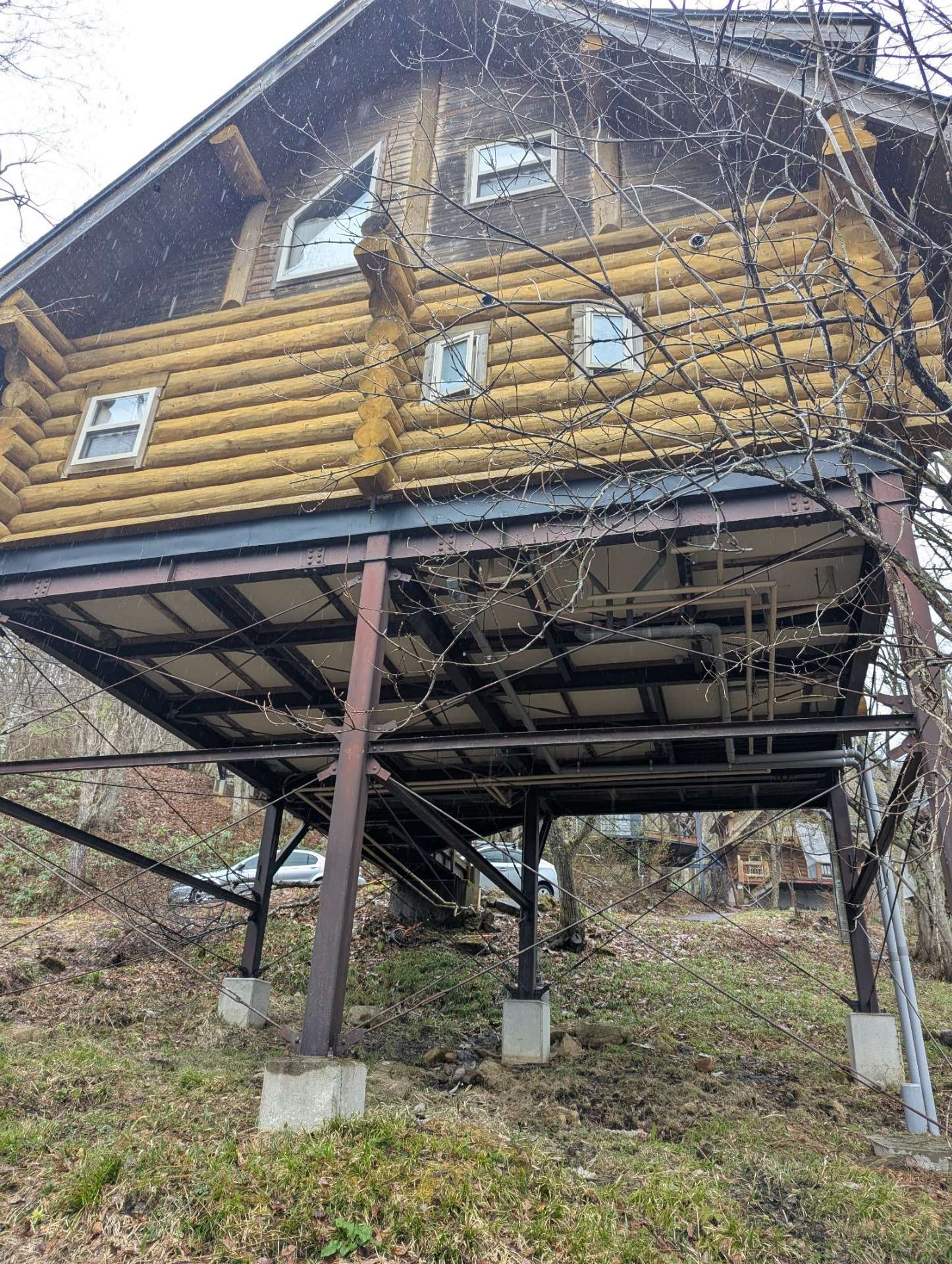 高山市荘川町にて改修塗装工事