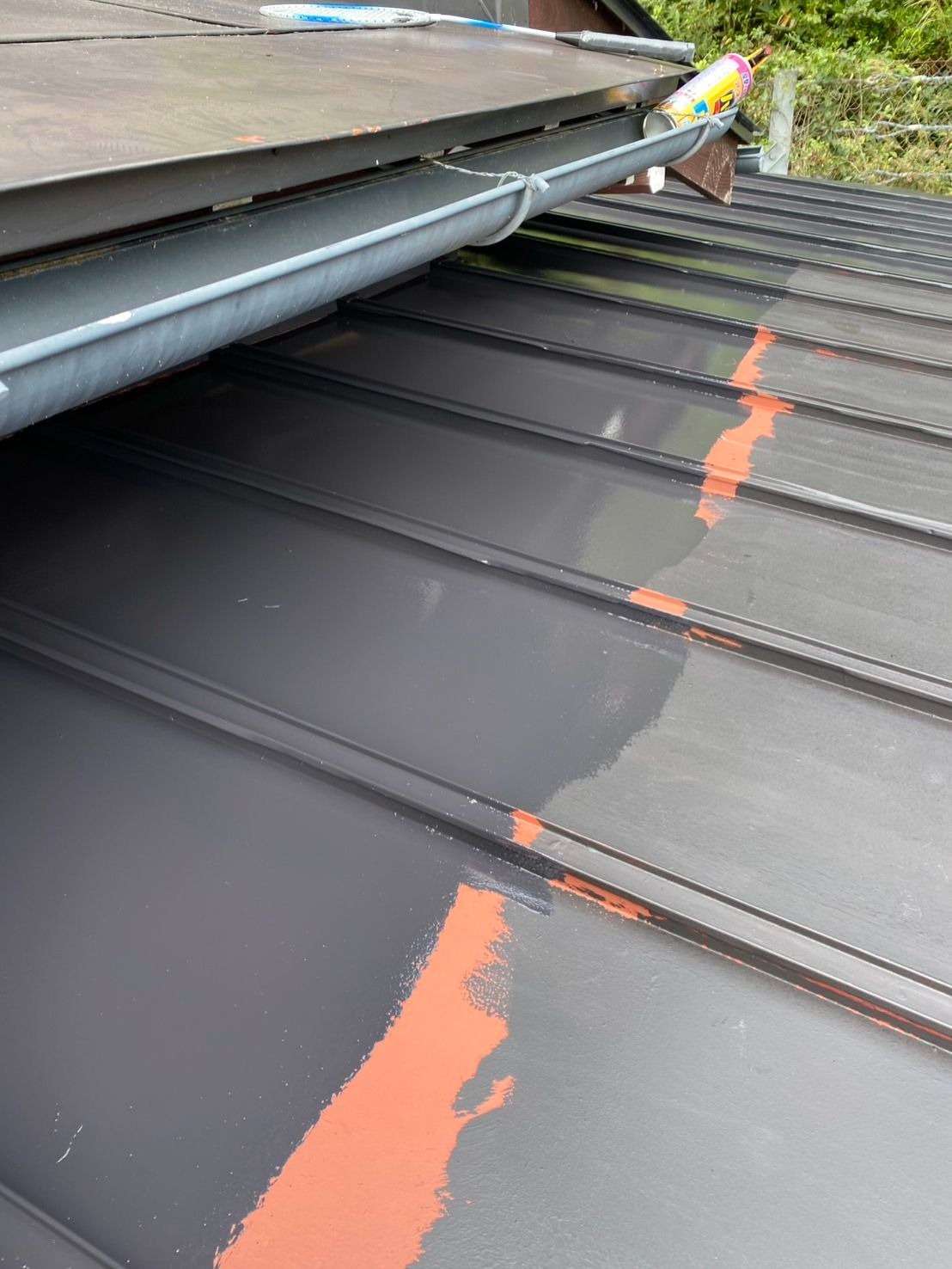 高山市清見町にて屋根塗装工事