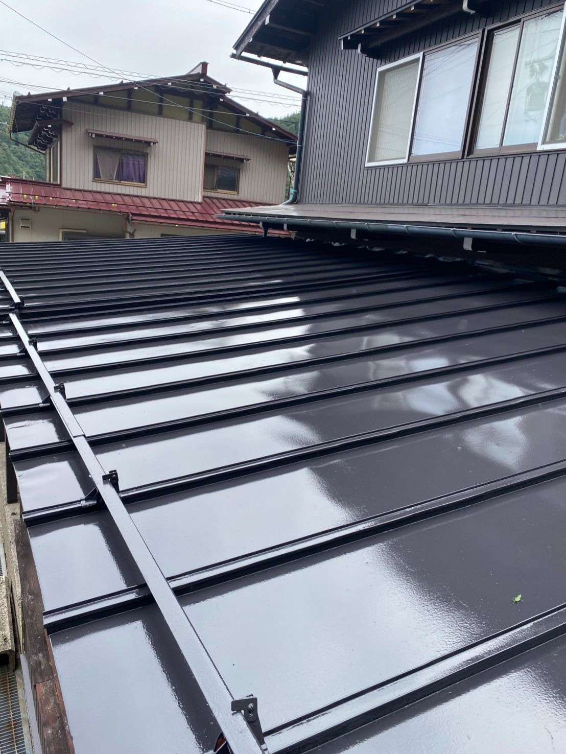 高山市清見町にて屋根塗装工事