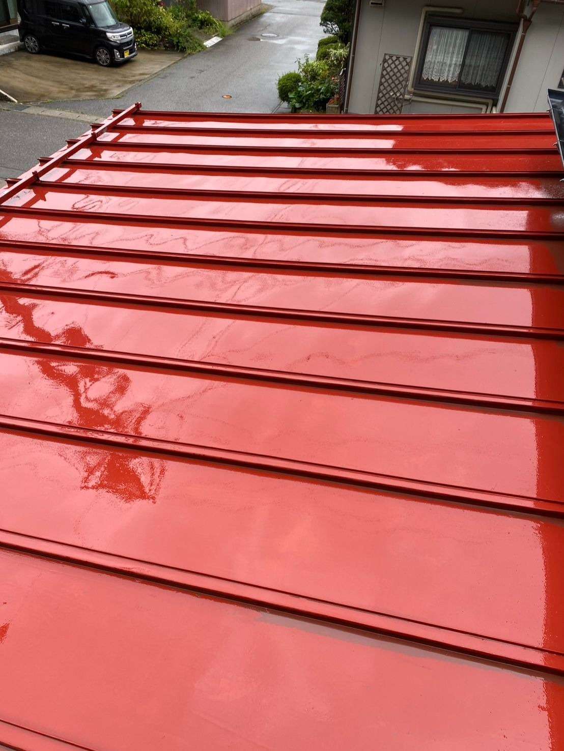 高山市清見町にて屋根塗装工事