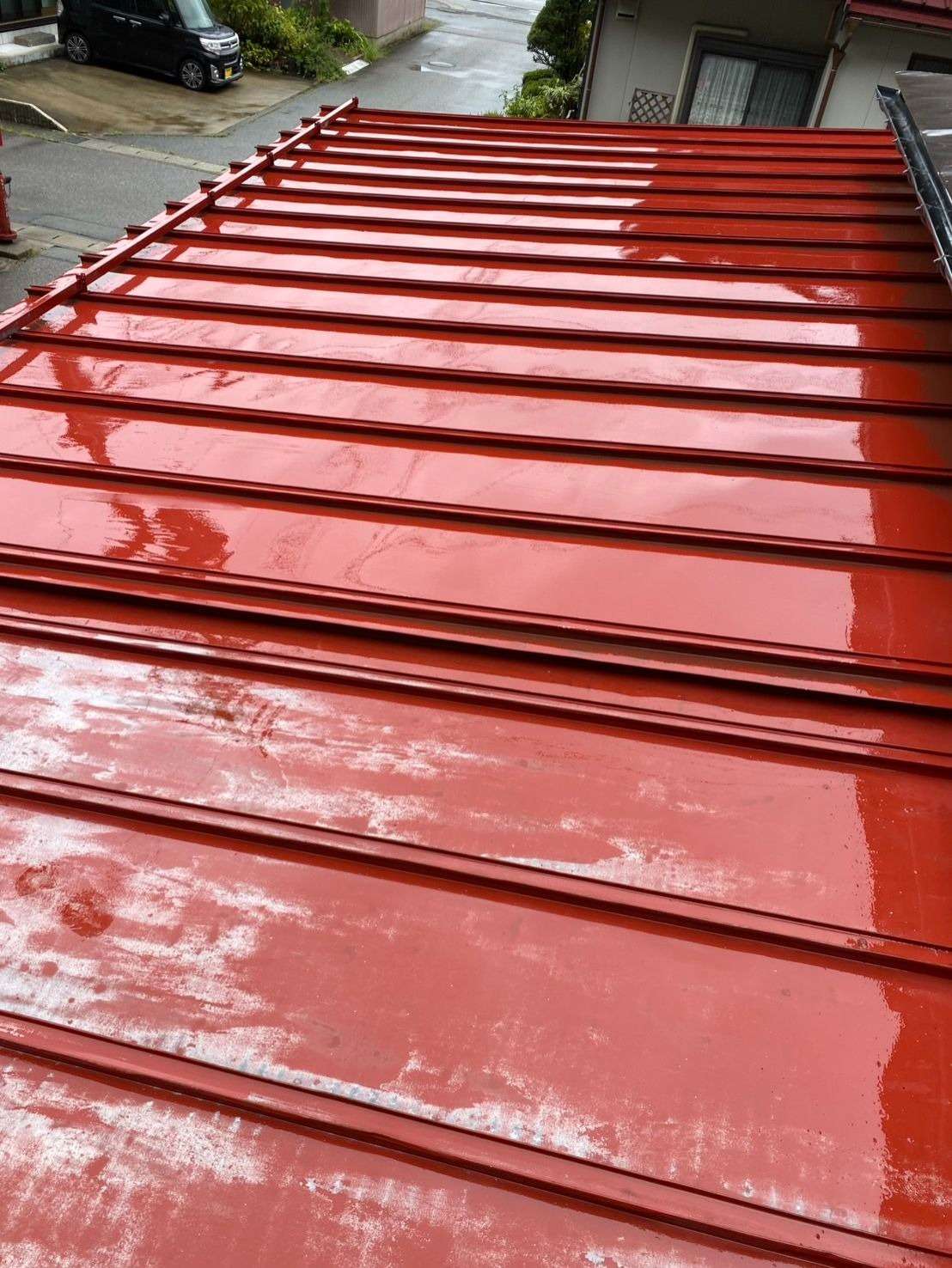 高山市清見町にて屋根塗装工事