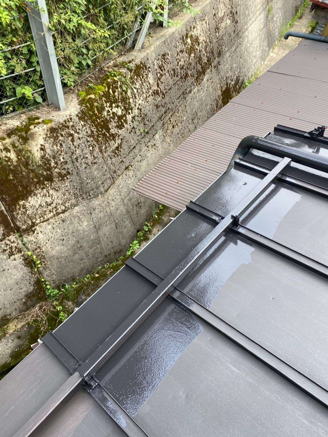 高山市清見町にて屋根塗装工事