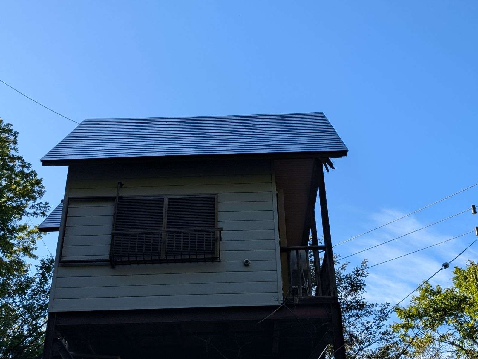 郡上市高鷲町にて屋根塗装工事