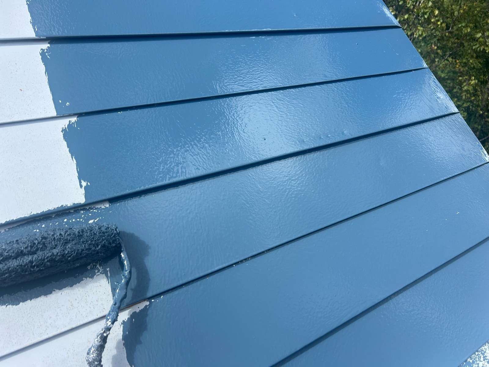 郡上市高鷲町にて屋根塗装工事