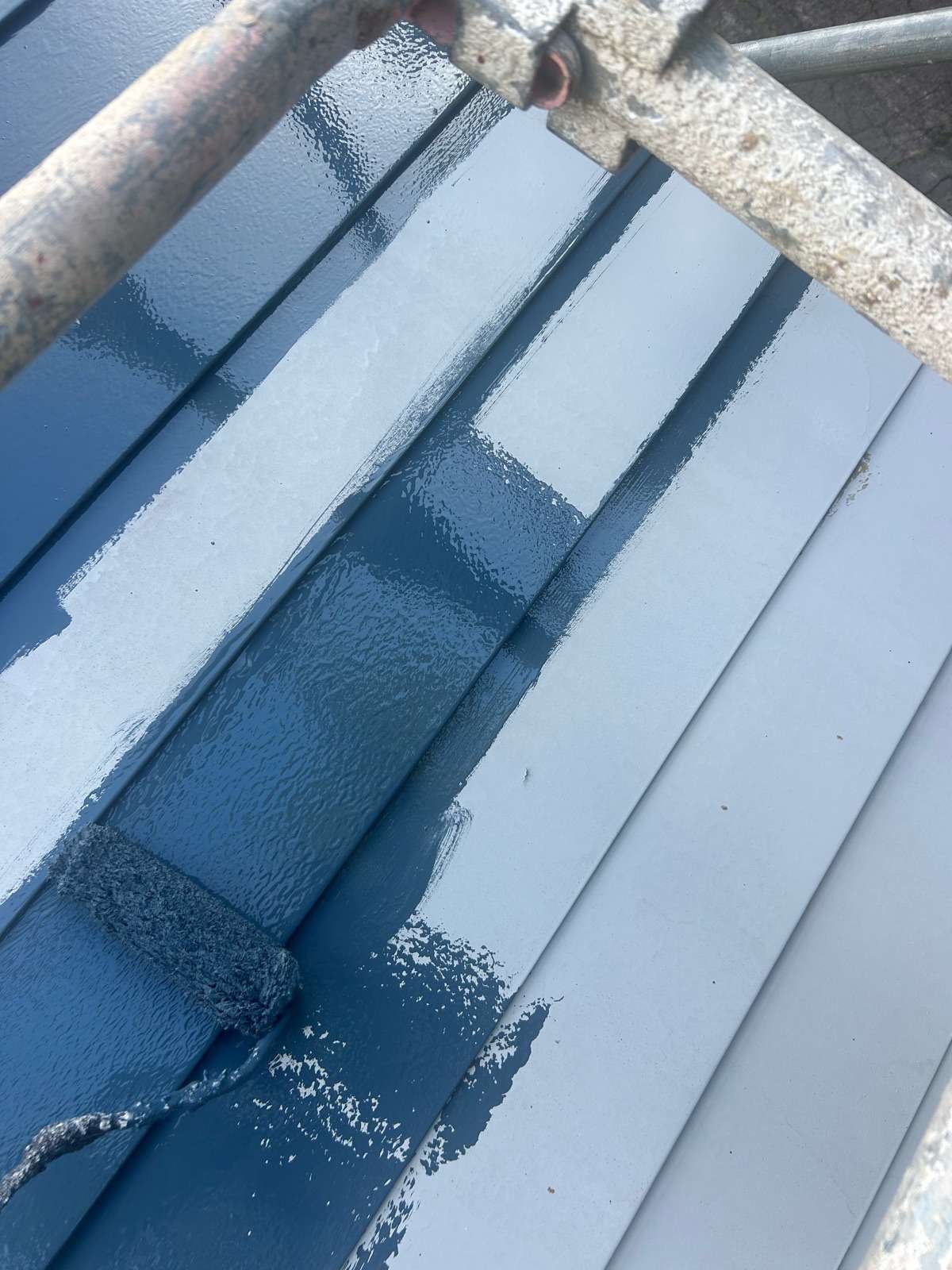 郡上市高鷲町にて屋根塗装工事