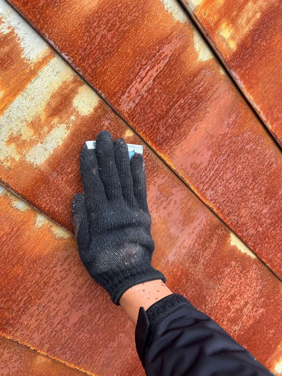 郡上市高鷲町にて屋根塗装工事