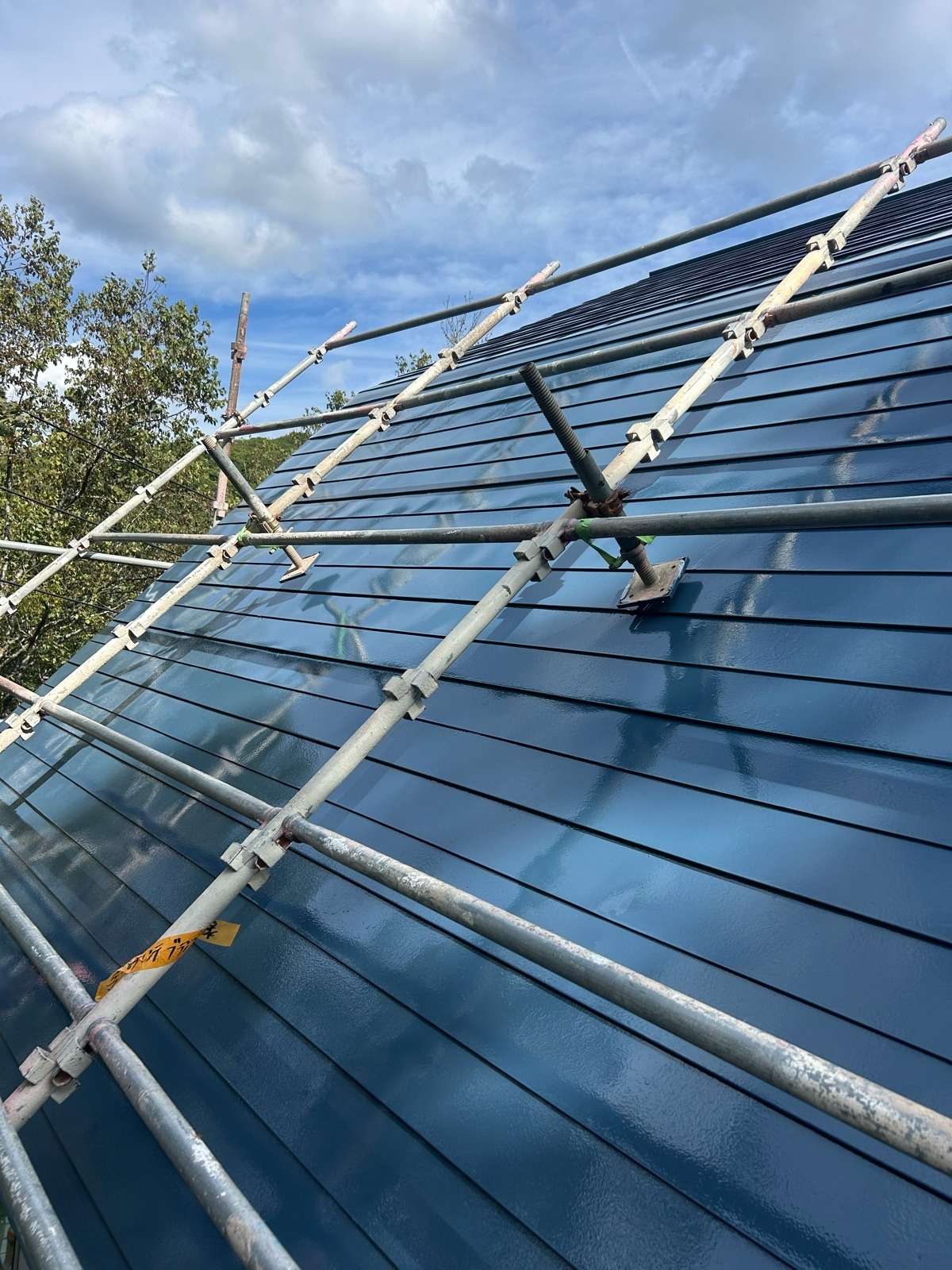 郡上市高鷲町にて屋根塗装工事