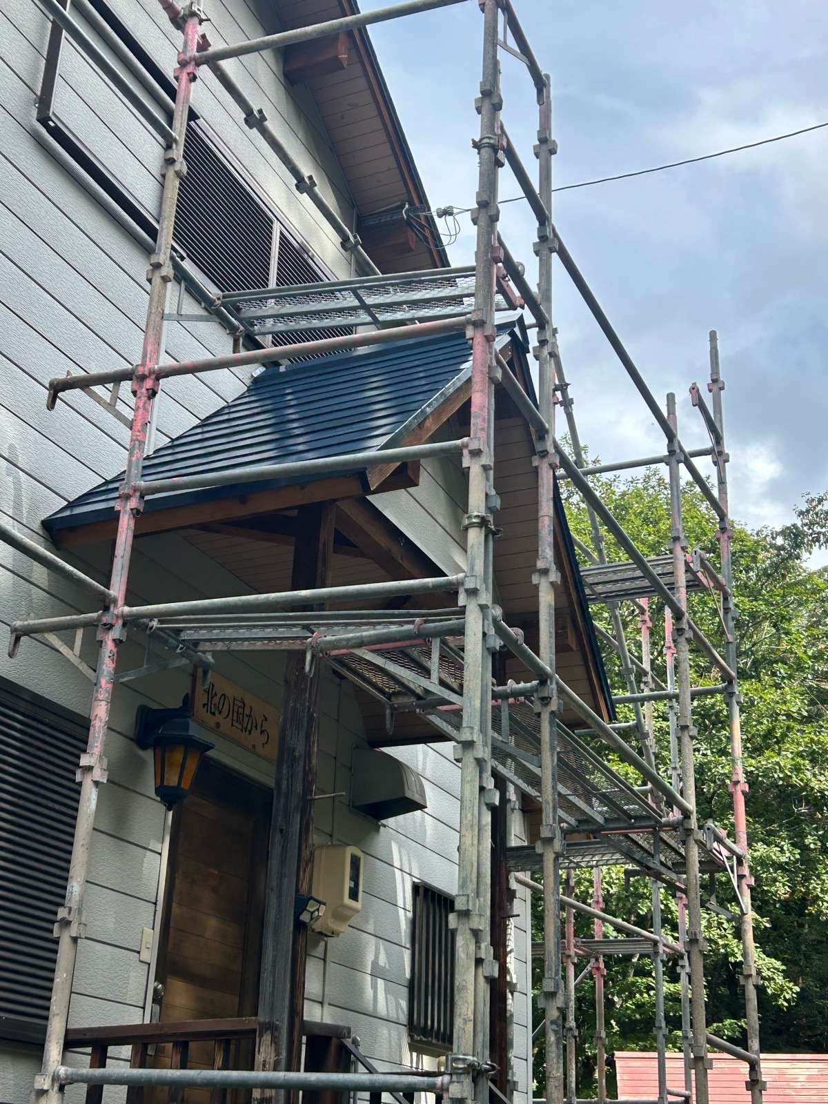 郡上市高鷲町にて屋根塗装工事