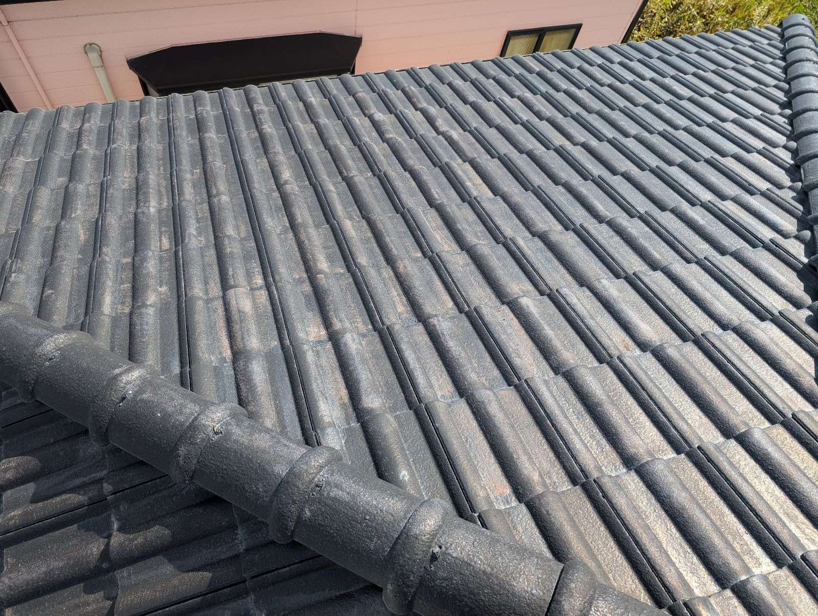 岐阜市領下にて屋根塗装工事