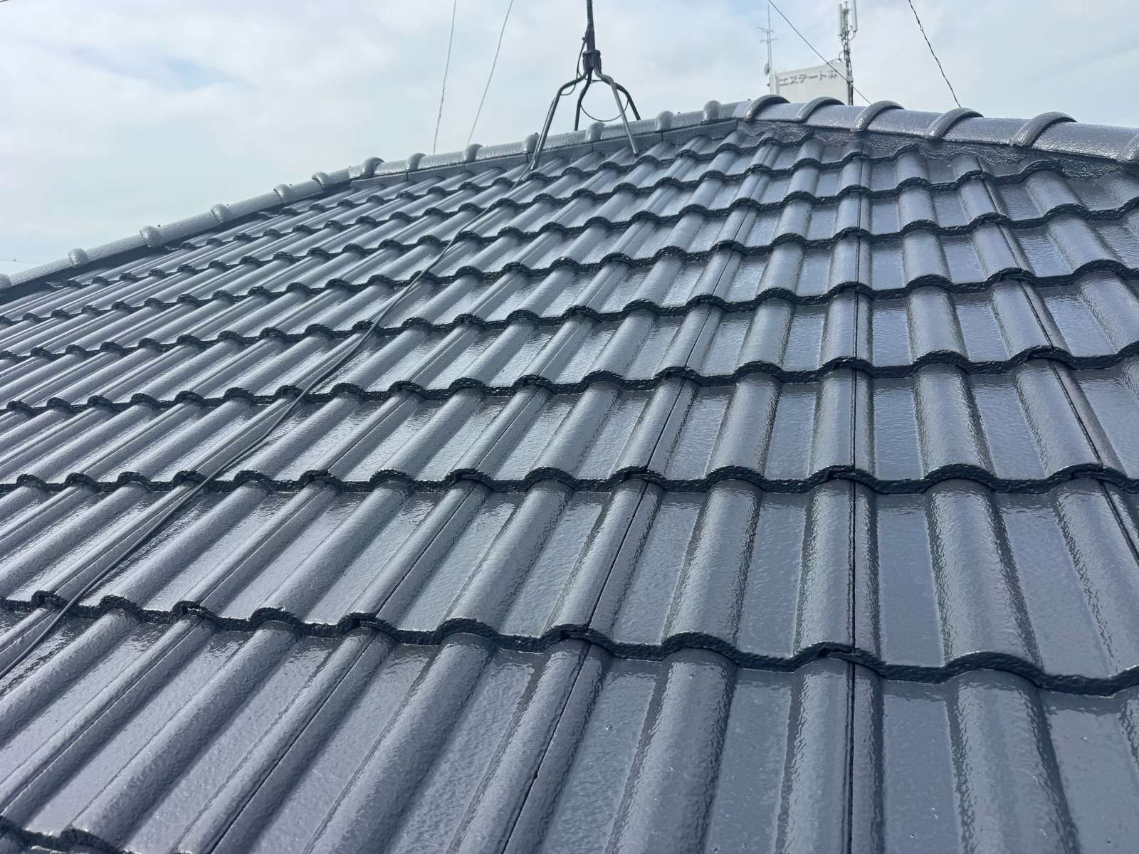 岐阜市領下にて屋根塗装工事