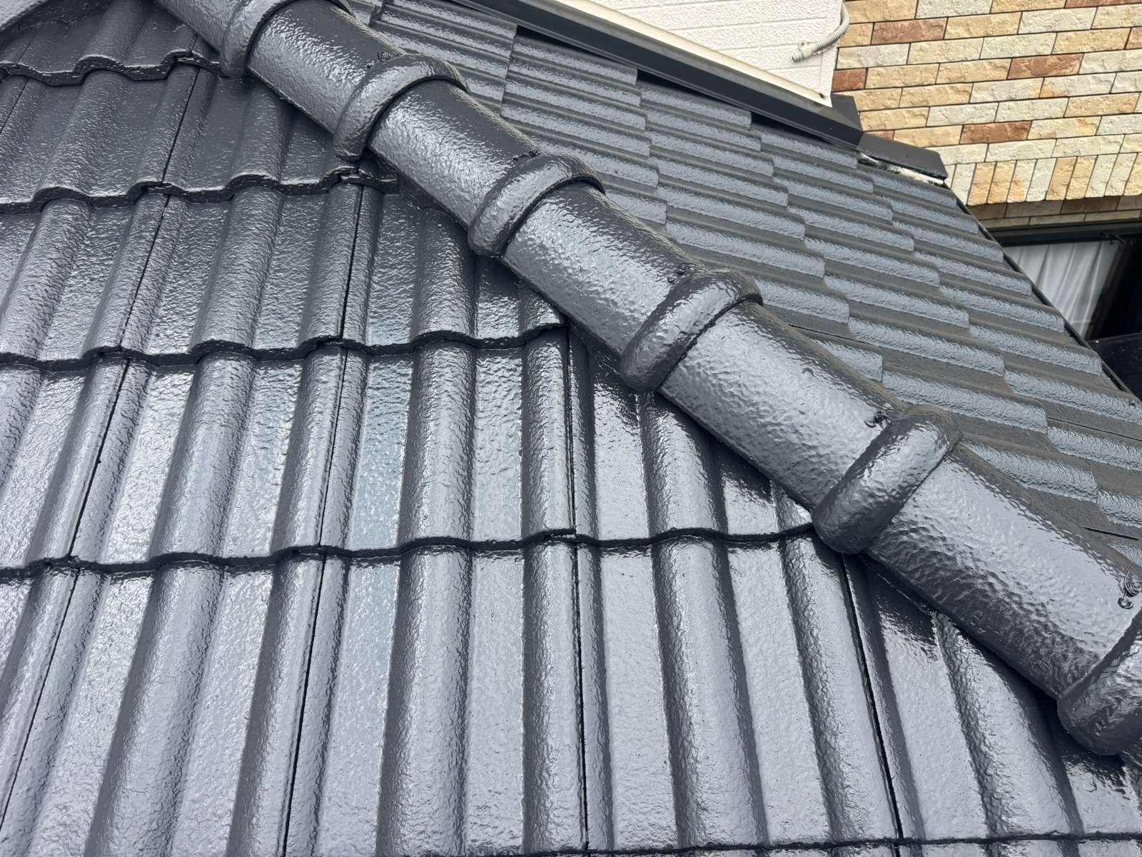 岐阜市領下にて屋根塗装工事