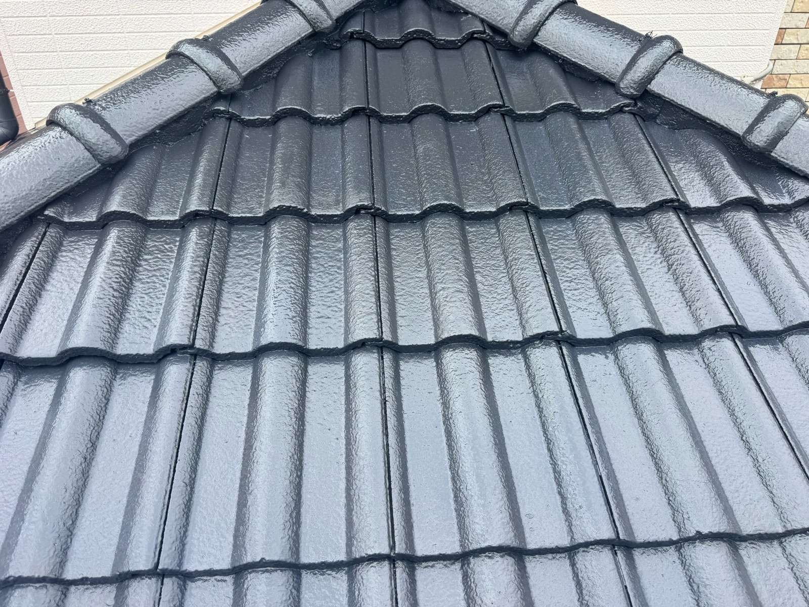 岐阜市領下にて屋根塗装工事