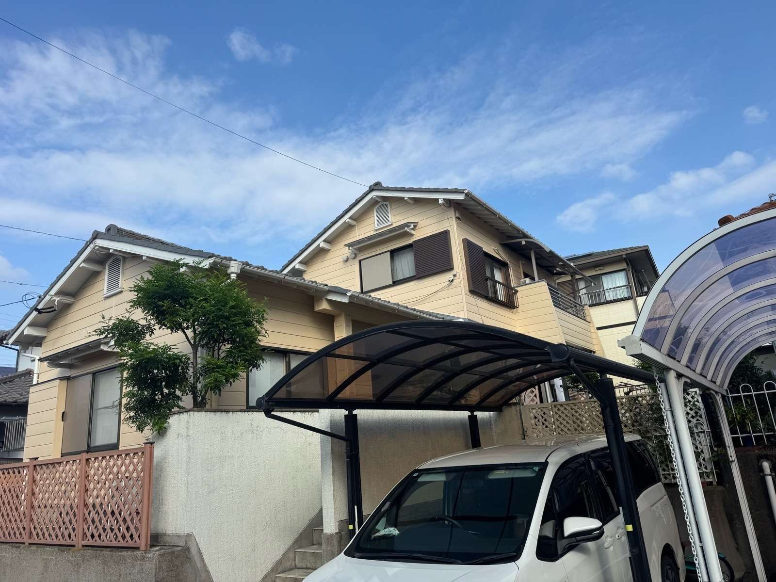 各務原市那加新田町にて外壁塗装工事